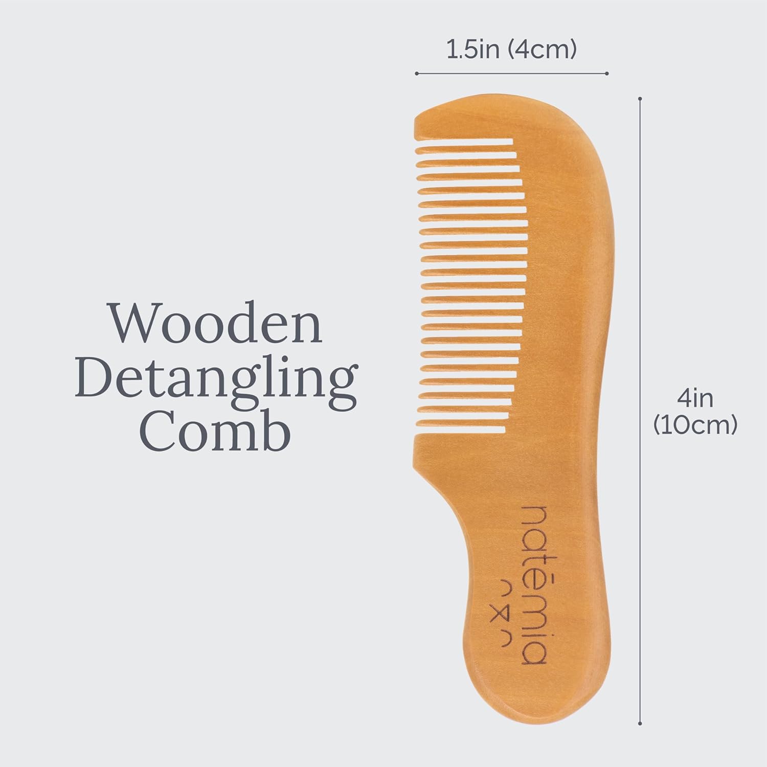 Wooden Natural Hair Bristles Hair Brush Set - Natemia