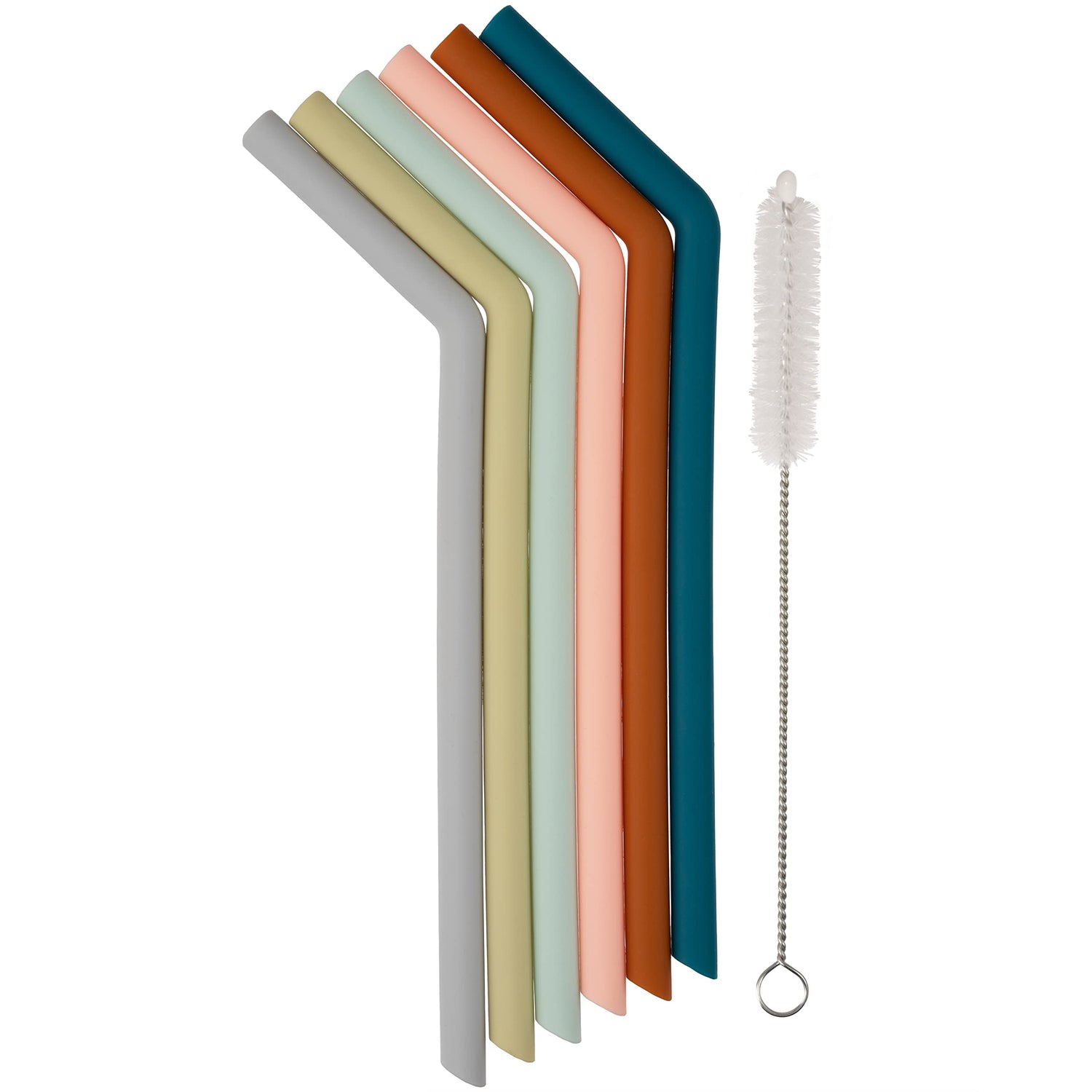 Silicone Straws - 6 Pack - Natemia