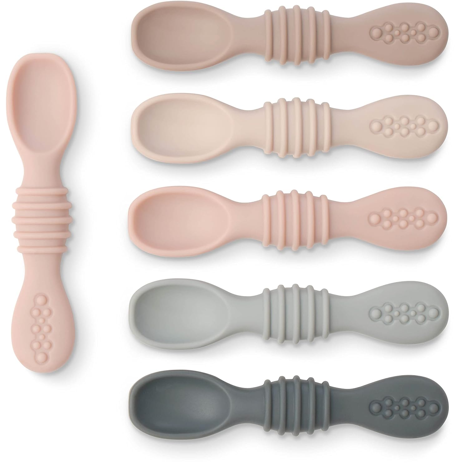 Silicone Baby Spoons - Set of 6 - Natemia