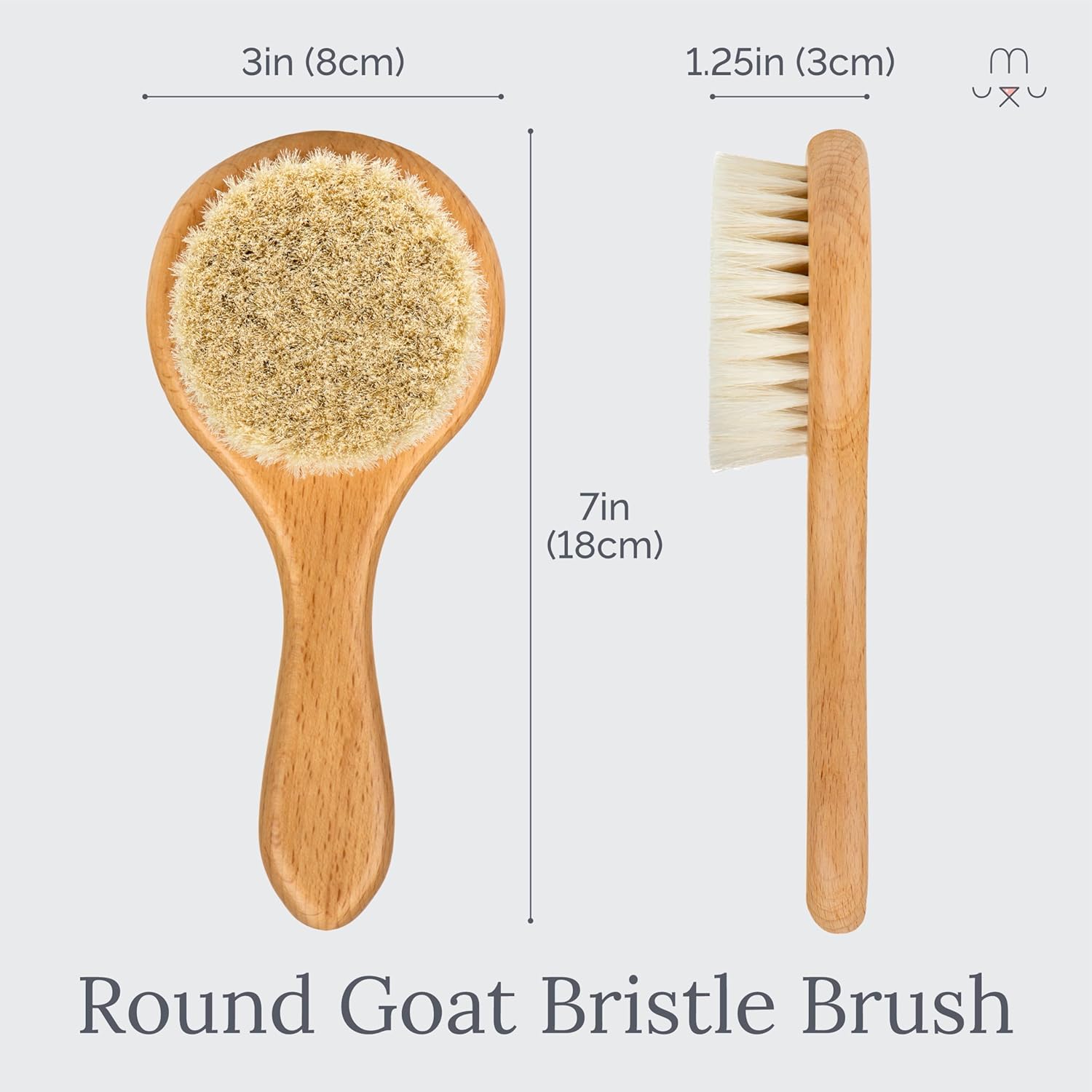 Wooden Natural Hair Bristles Hair Brush Set - Natemia
