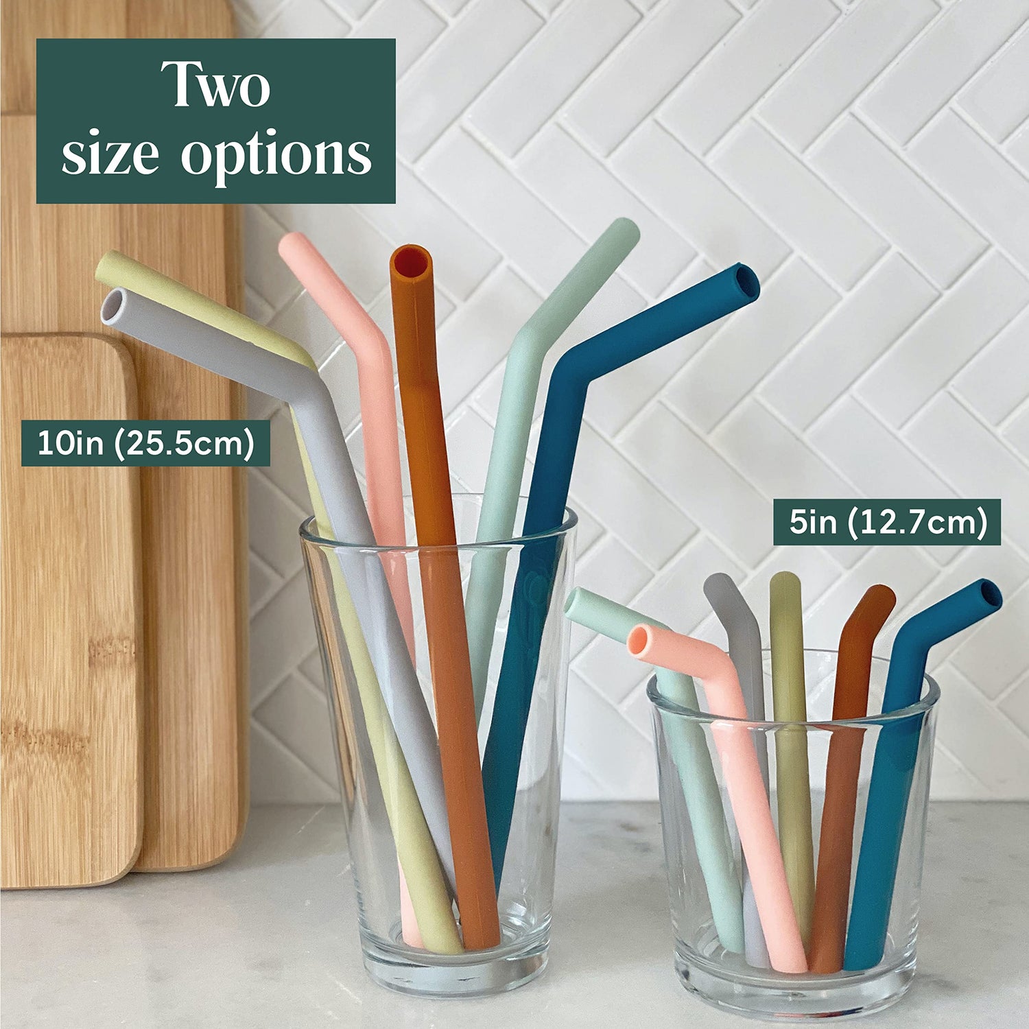 Silicone Straws - 6 Pack - Natemia