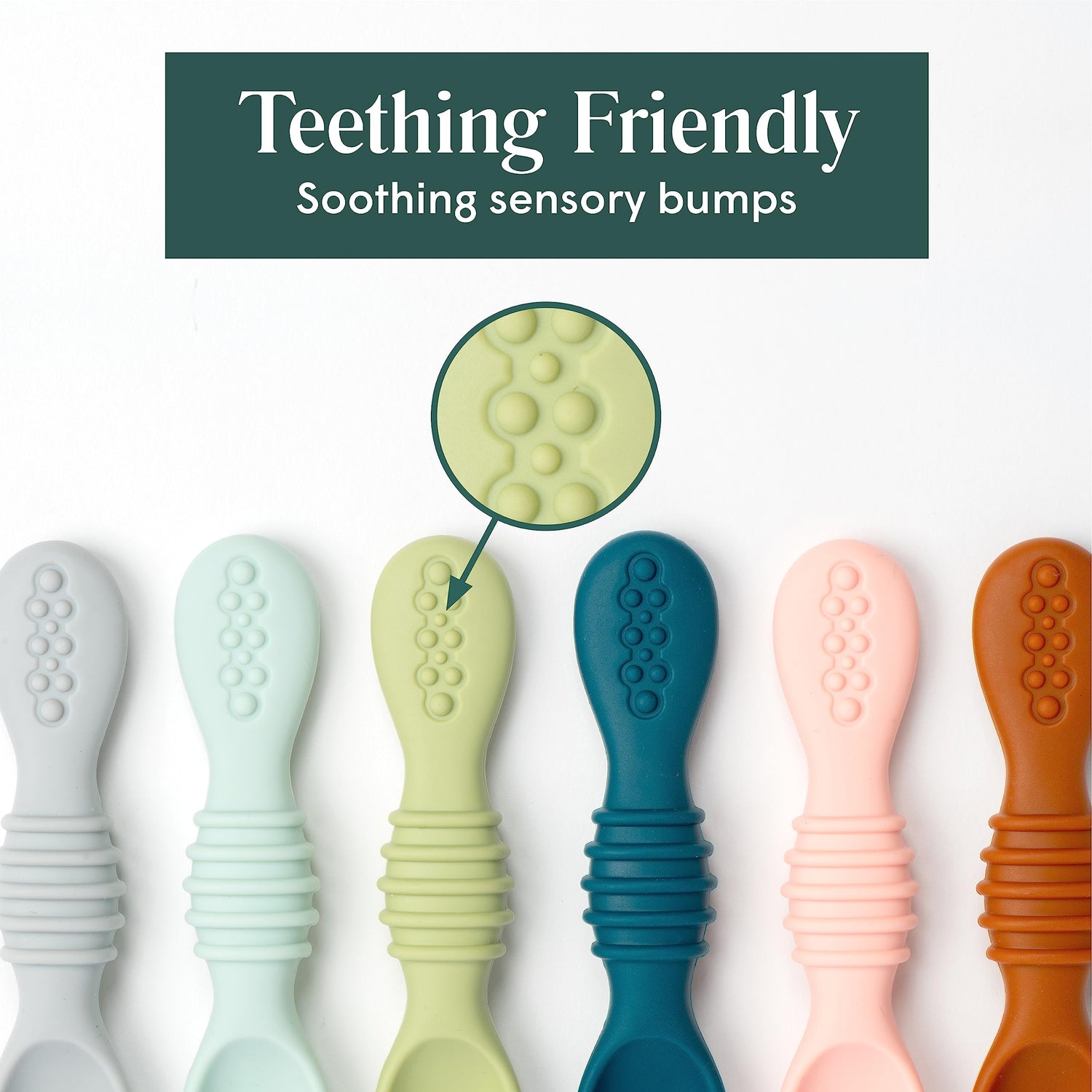 Silicone Baby Spoons - Set of 6 - Natemia