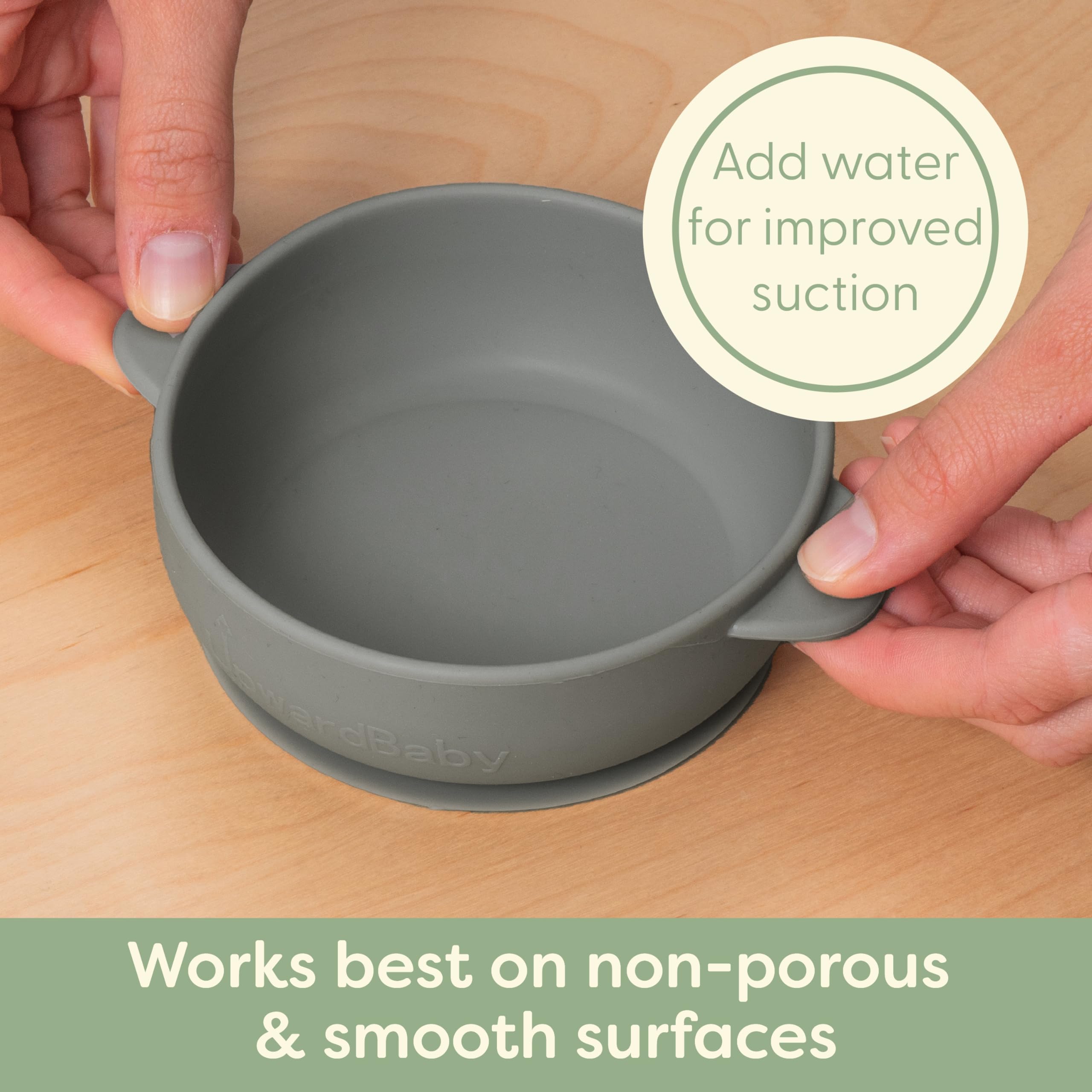 Bowl and Spoon Set - Grey, Blue, Green - Natemia