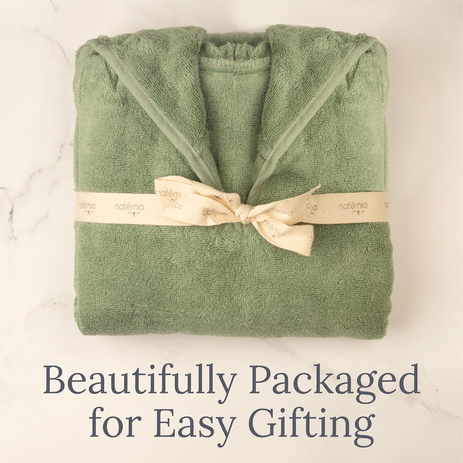 Organic Cotton Hooded Poncho Cover-Up - Natemia