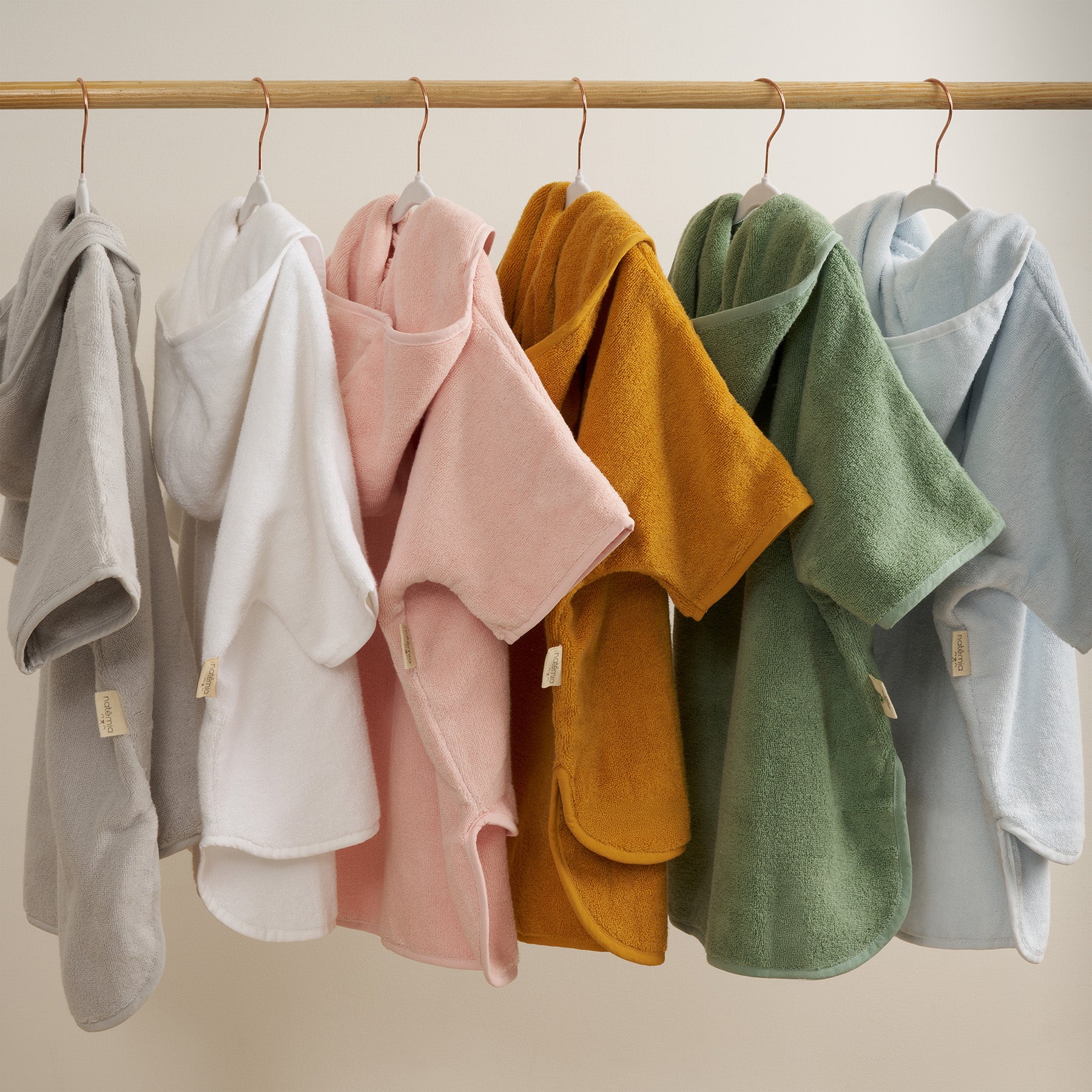 Organic Cotton Hooded Poncho - Natemia