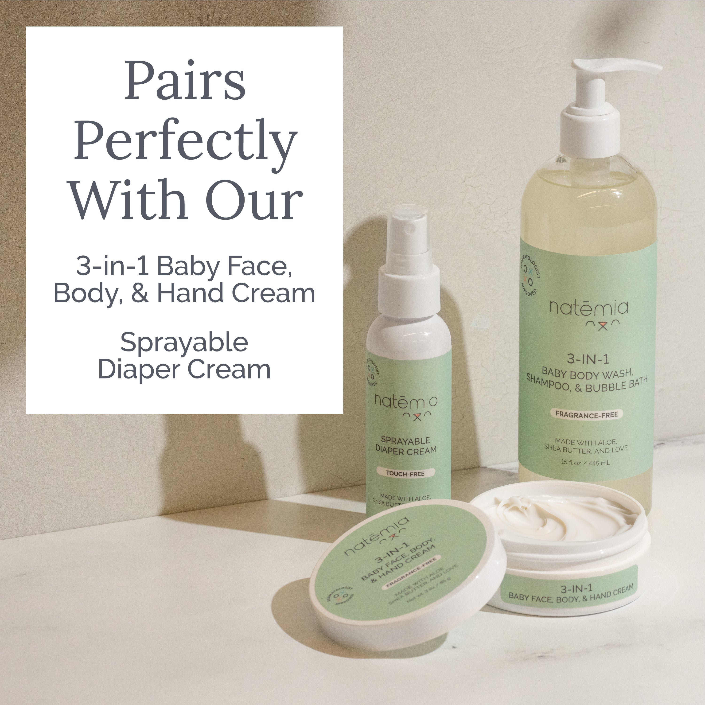 Baby Shampoo, Soap, and Body Wash - Natemia