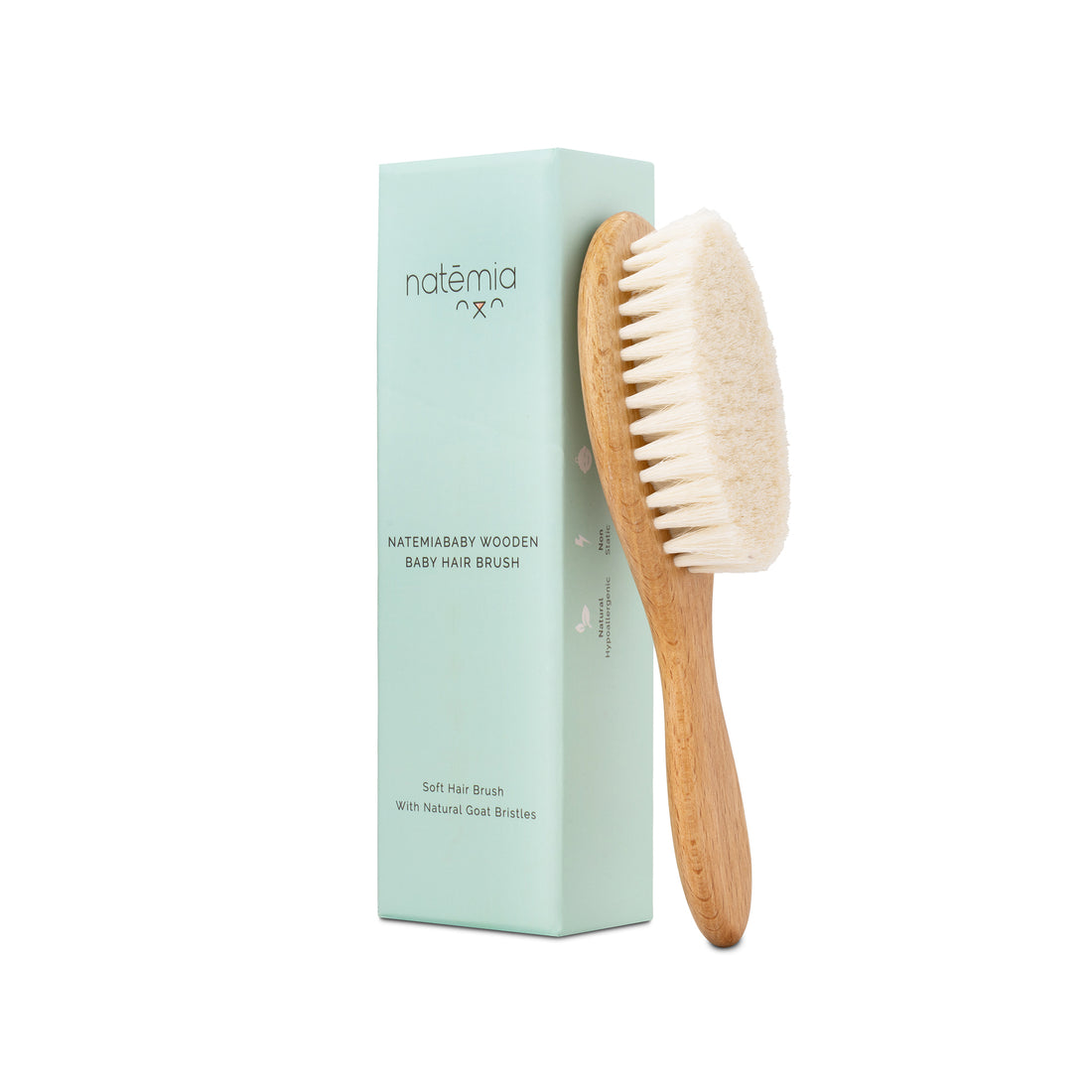 Natural Goat Hair Baby Brush - Natemia