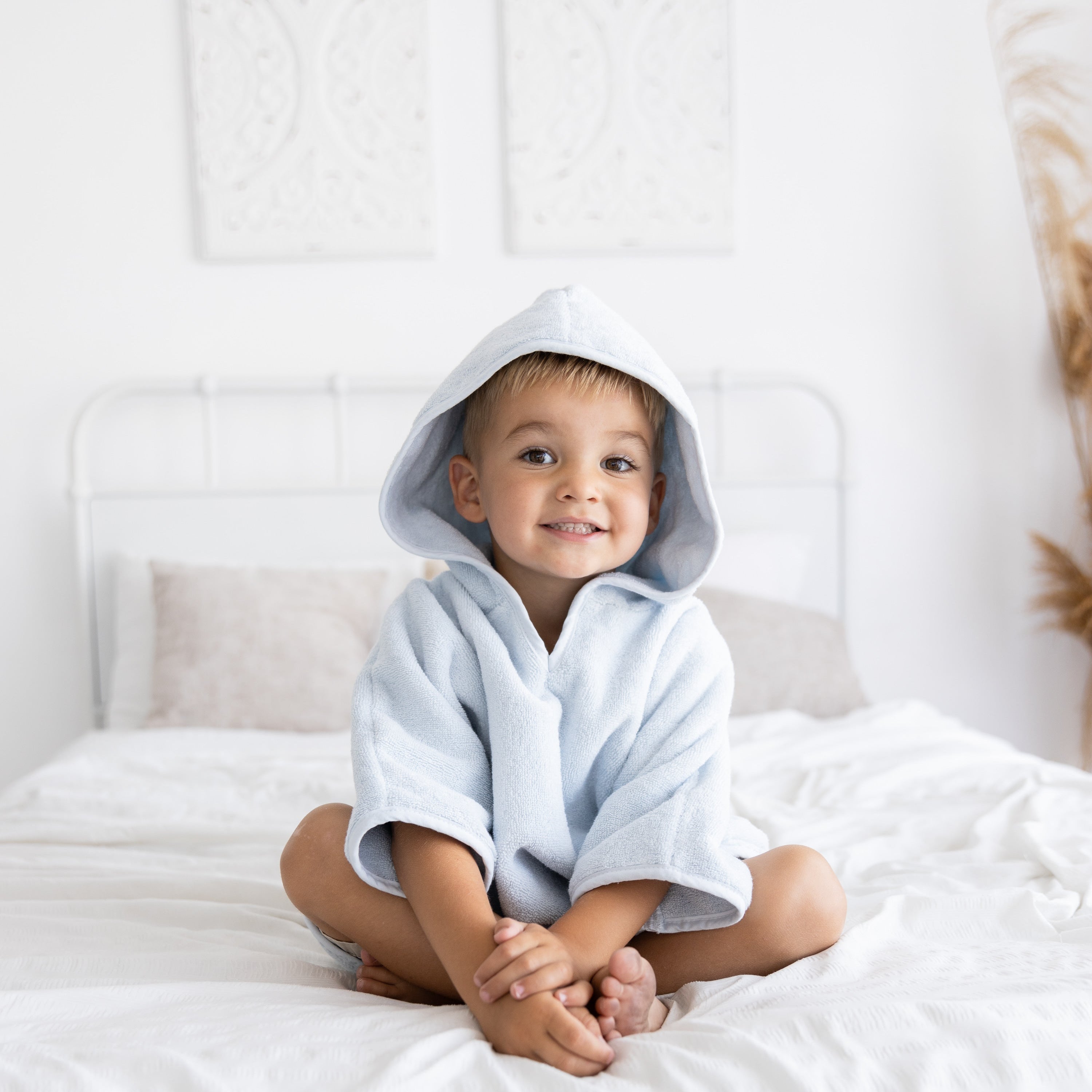 Organic Cotton Hooded Poncho - Natemia