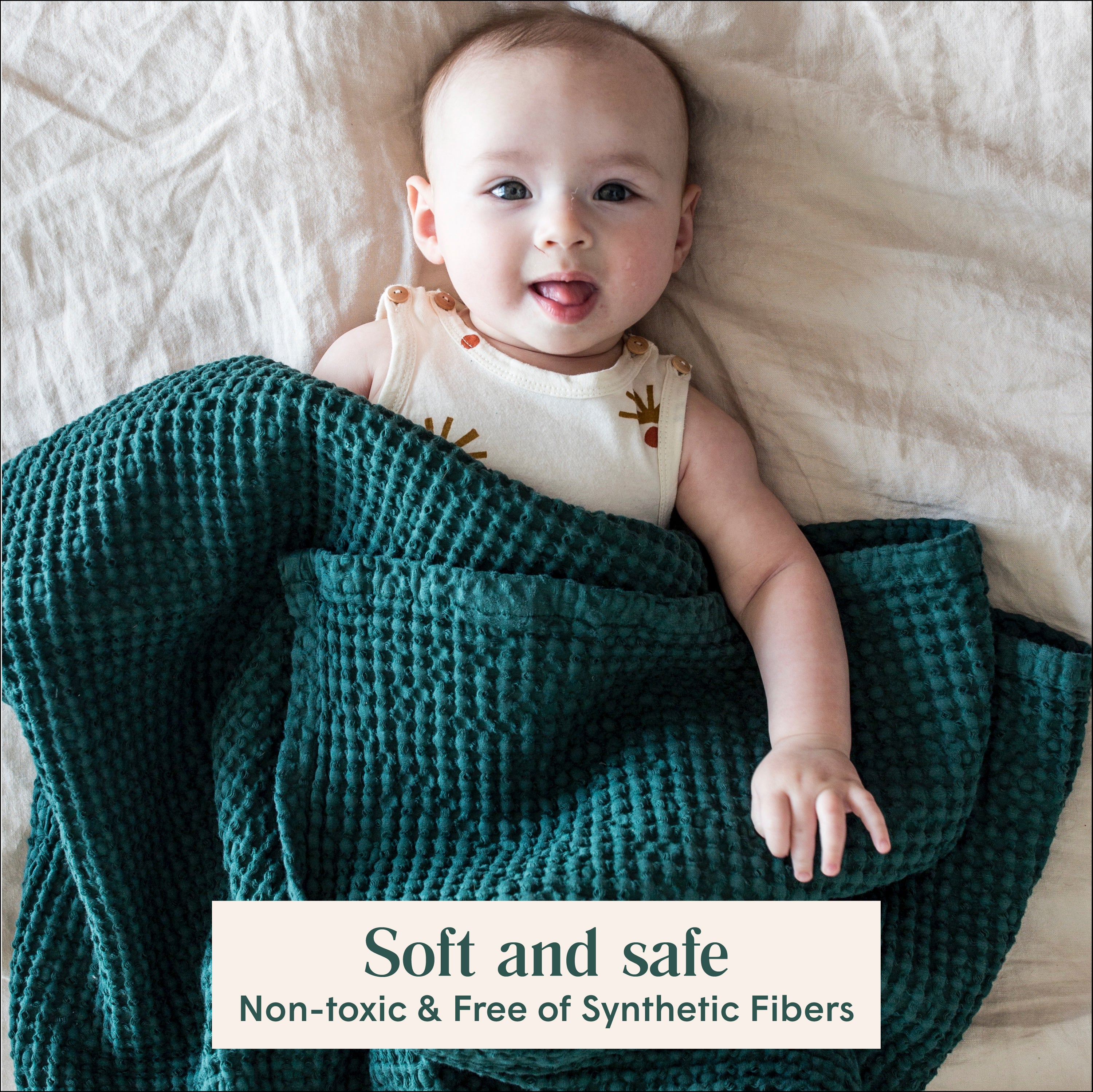 Cotton Waffle Blanket - Natemia