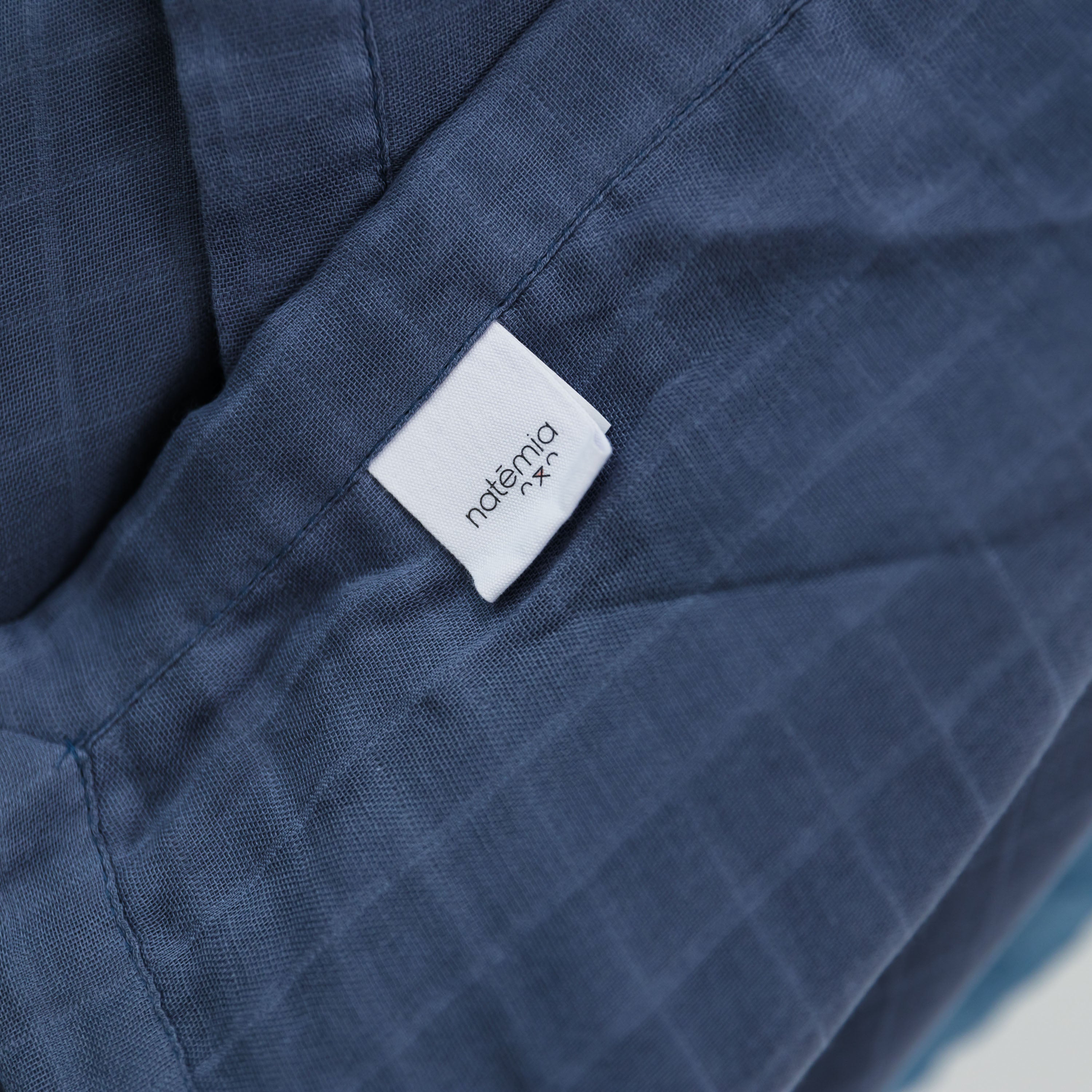 6-Layer Muslin Bamboo XL Blanket in Folkstone Gray - Natemia