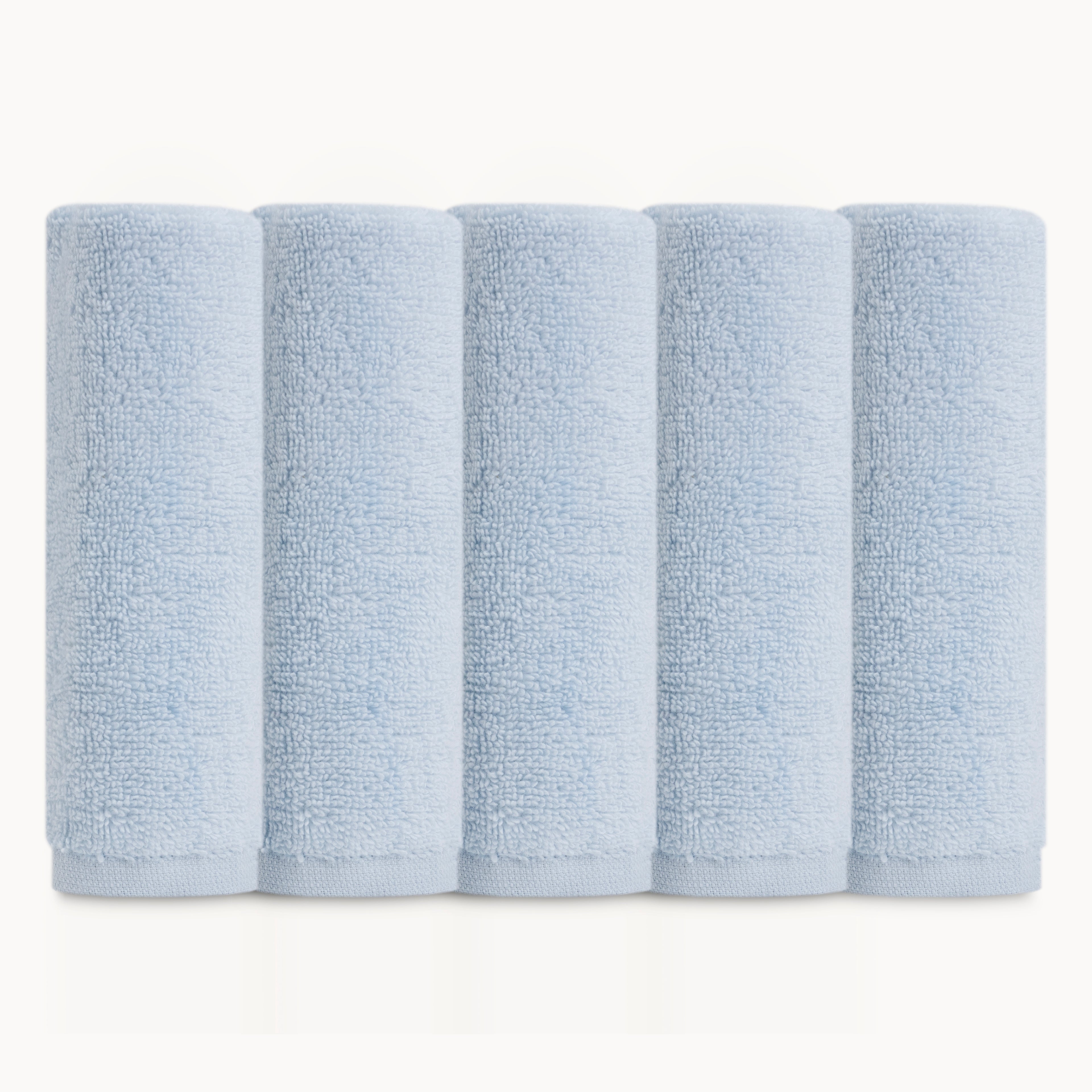 Organic Baby Washcloths - Blue - Natemia