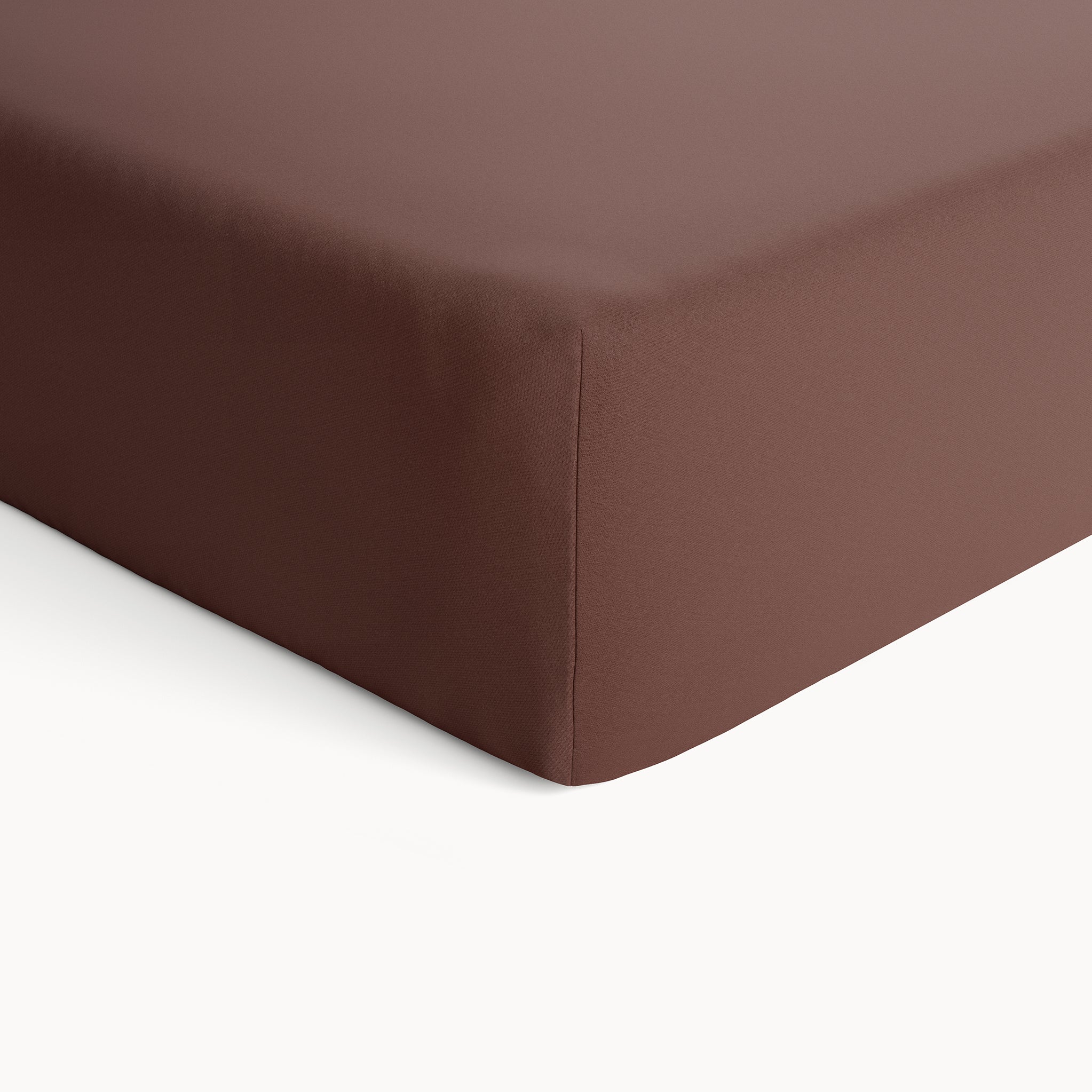 Organic Cotton Fitted Crib Sheet - Cinnamon - Natemia