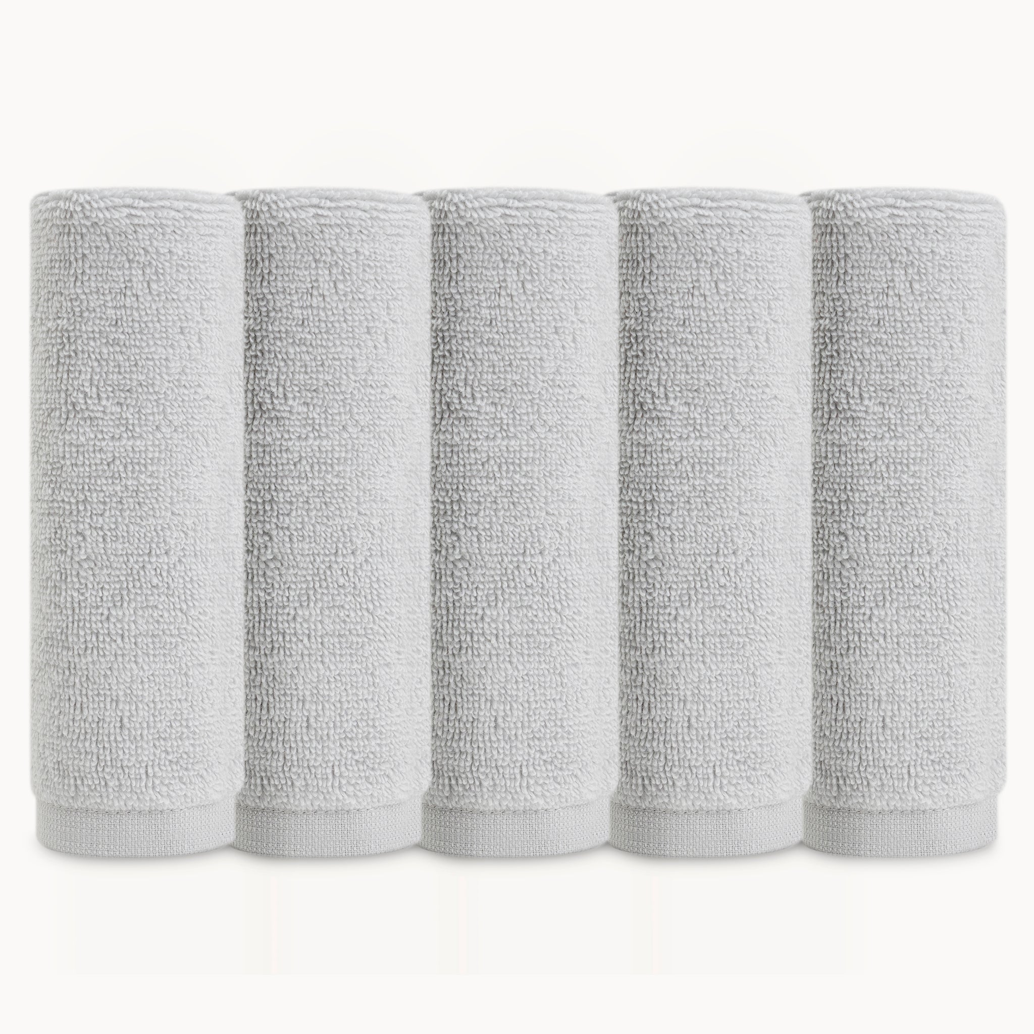 Organic Baby Washcloths - Grey - Natemia