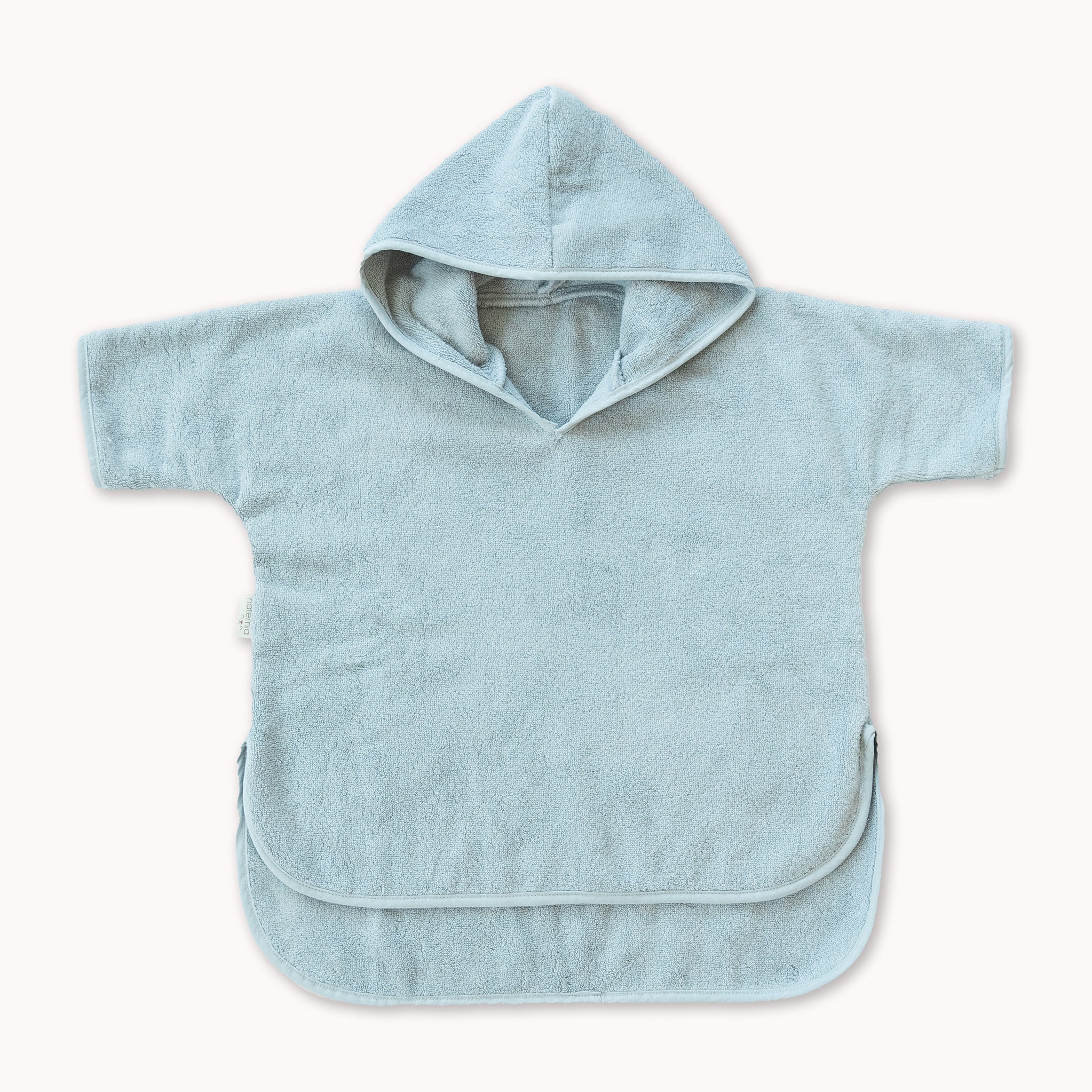 Organic Cotton Hooded Poncho Cover-Up - Natemia