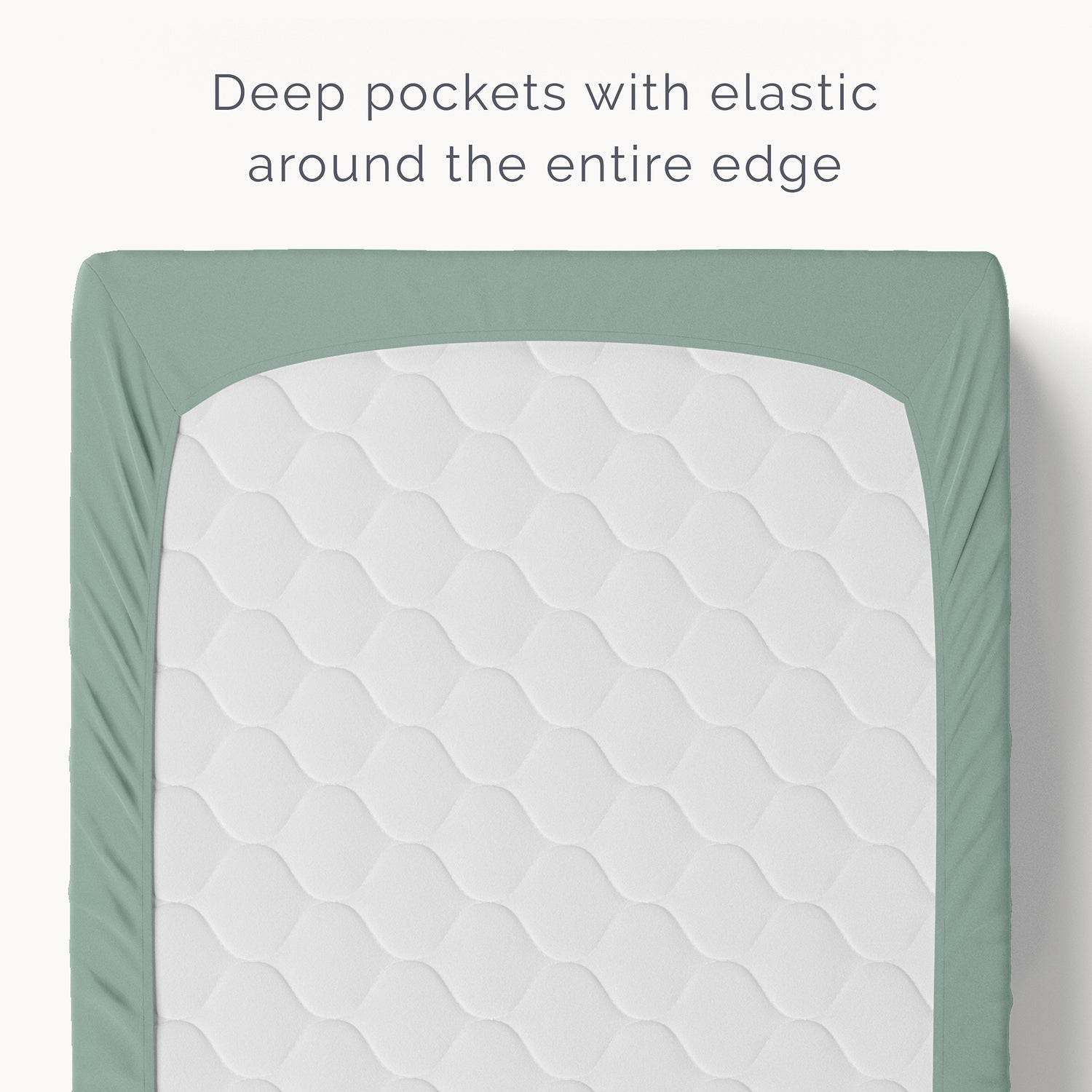 Organic Cotton Fitted Crib Sheet - Lily Pad - Natemia