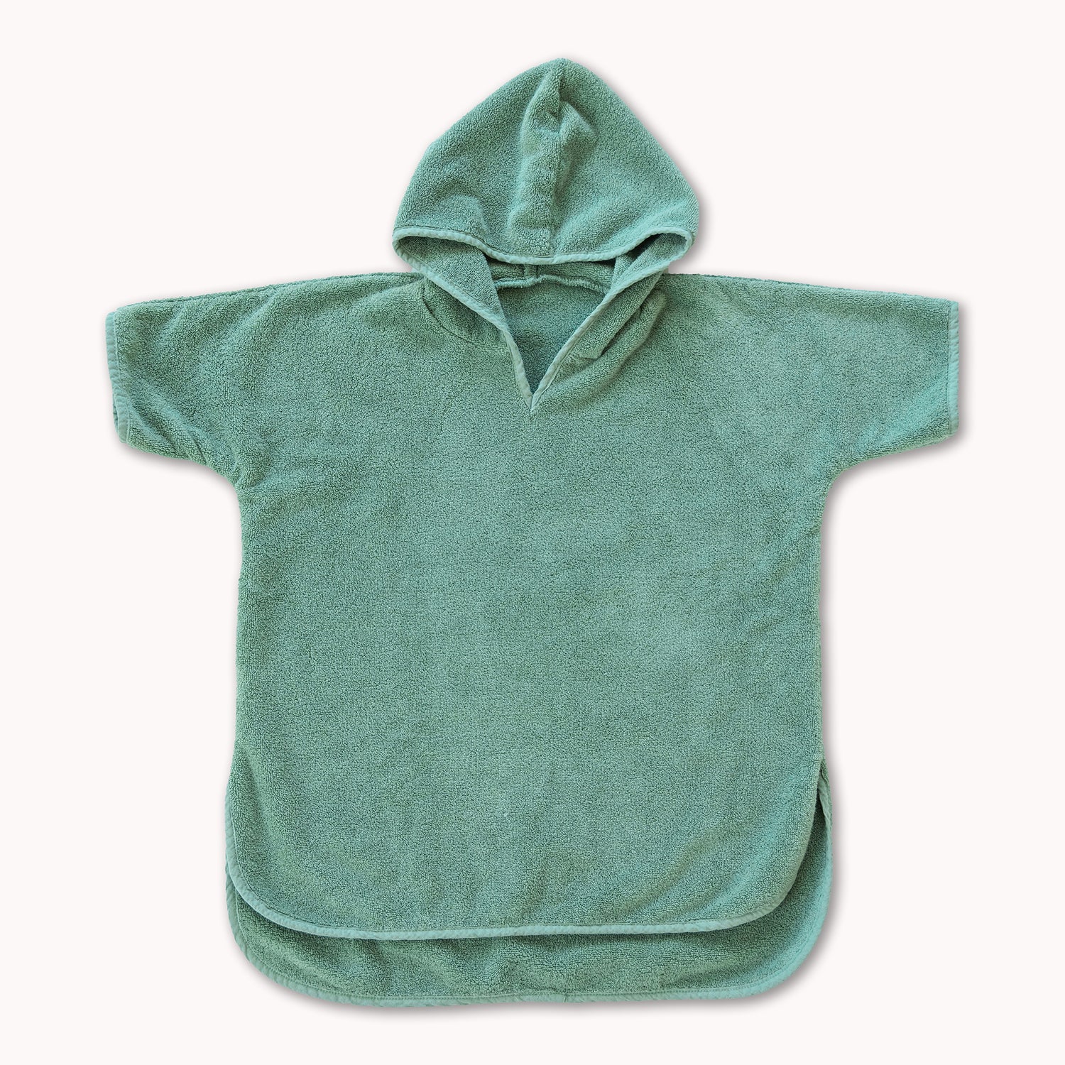 Organic Cotton Hooded Poncho Cover-Up - Natemia