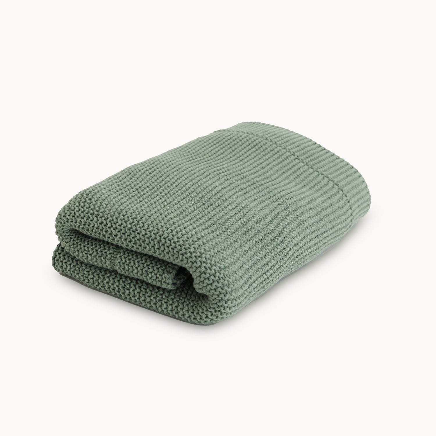 Knitted Baby Blanket in Lily Pad - Natemia