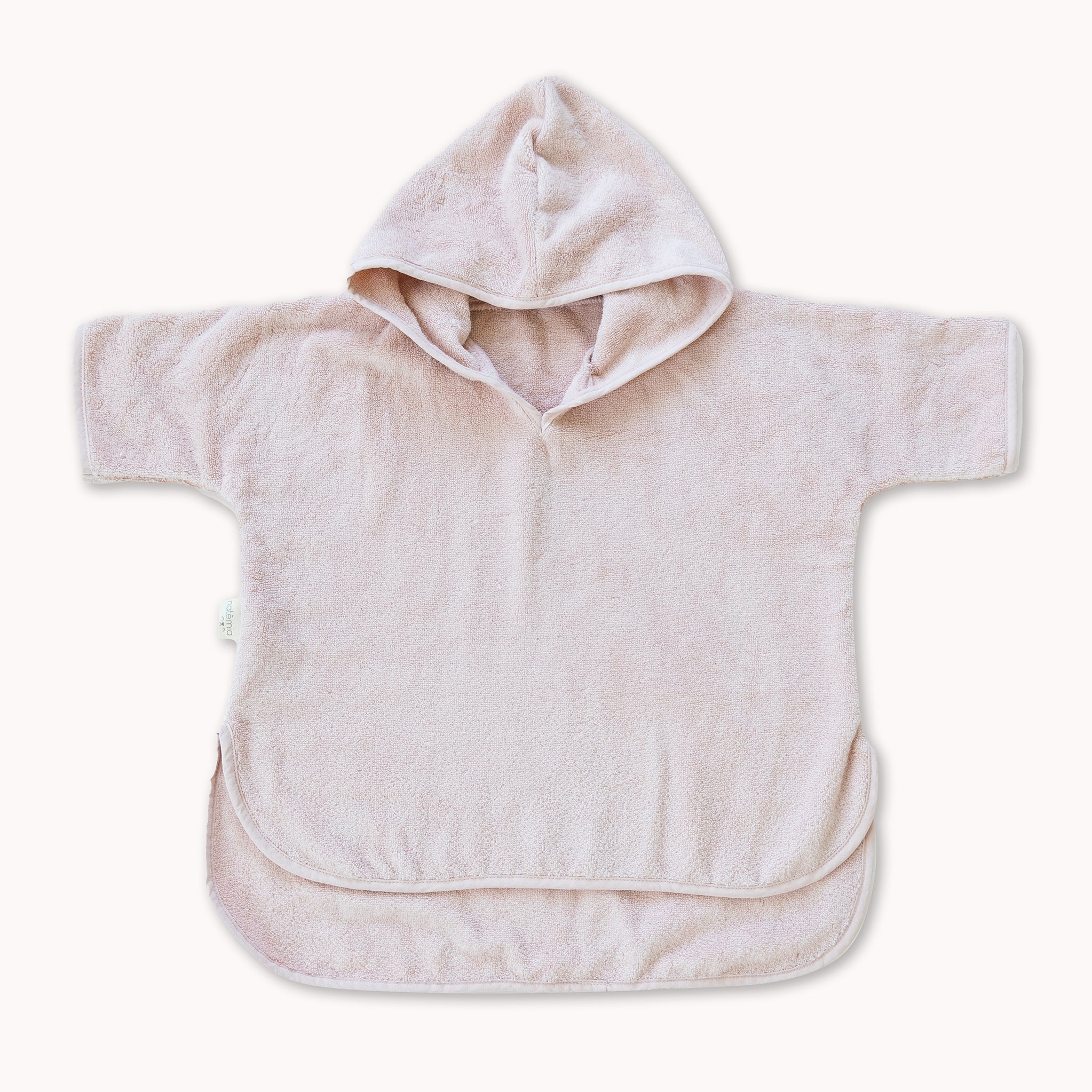Organic Cotton Hooded Poncho Cover-Up - Natemia