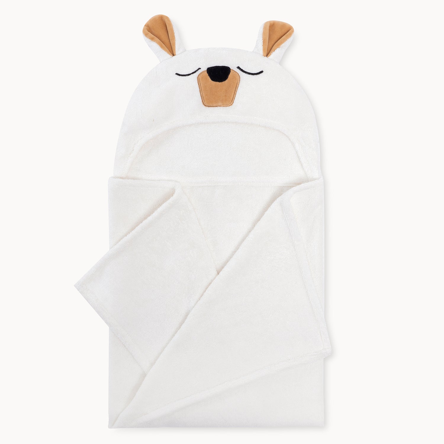 Polar Bear Bamboo Hooded Towel for Kids - Natemia