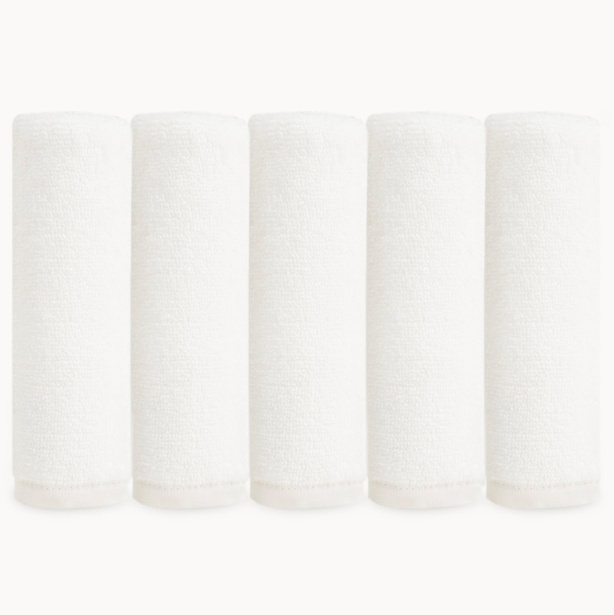 Organic Baby Washcloths-White - Natemia