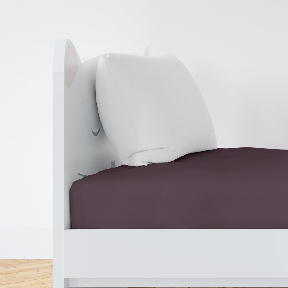 Organic Cotton Fitted Twin Sheet - Fig - Natemia