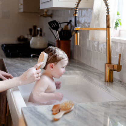 Natural Goat Hair Baby Brush - Natemia