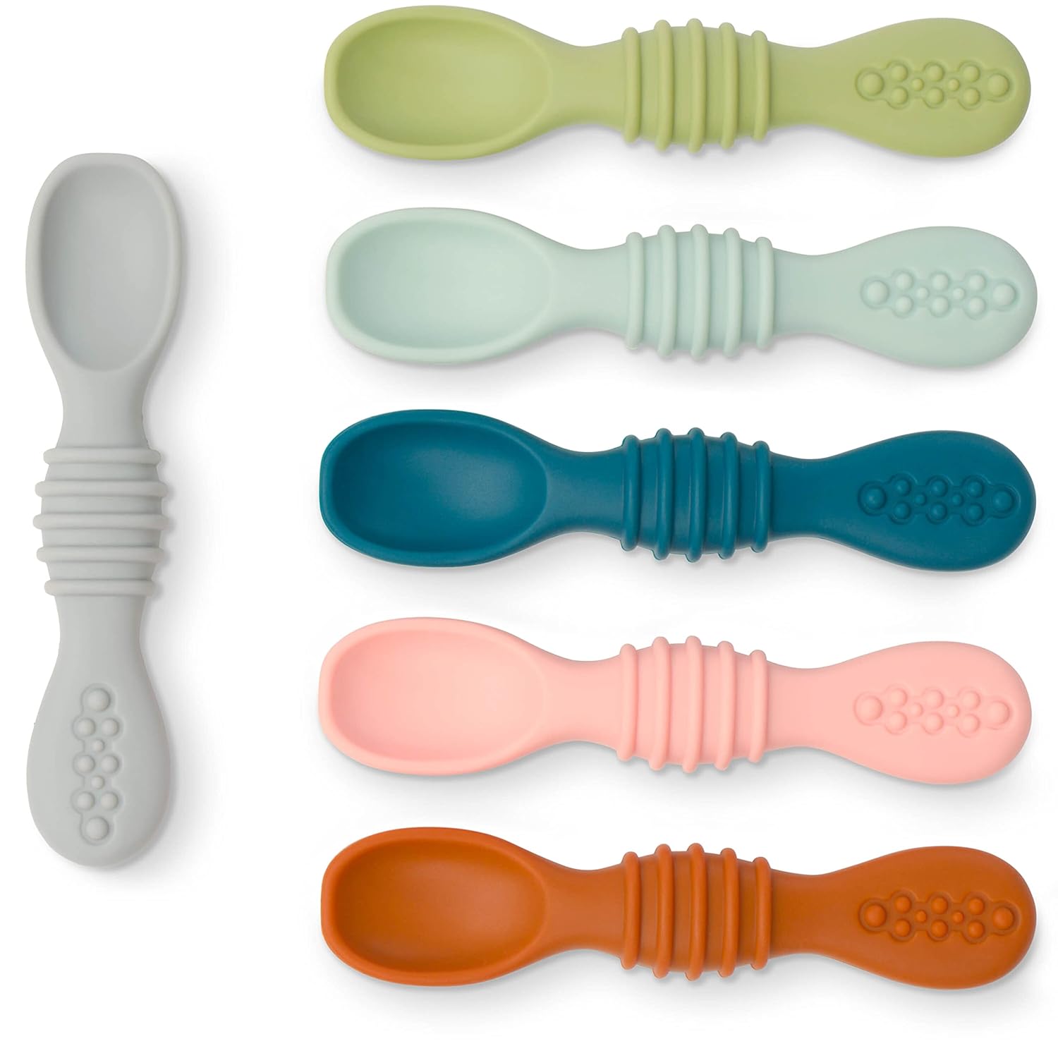 Silicone Baby Spoons - Set of 6 - Natemia