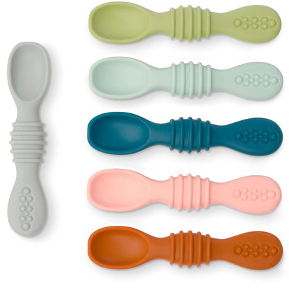 Silicone Baby Spoons - Set of 6 - Natemia