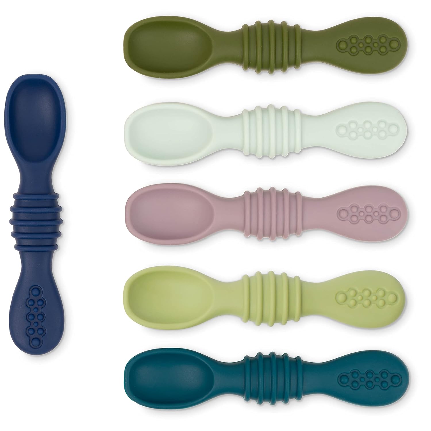 Silicone Baby Spoons - Set of 6