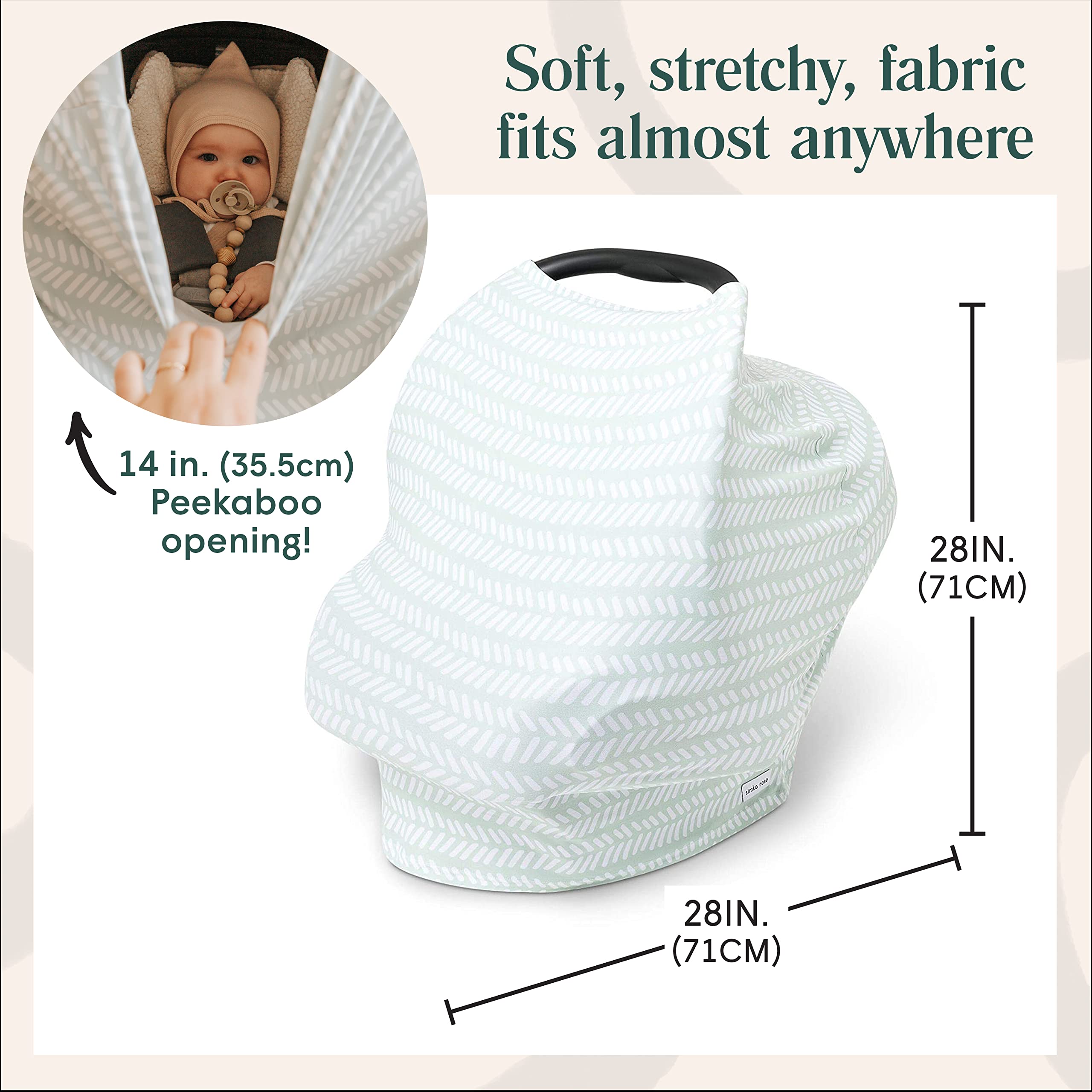 Multiuse Nursing Cover Up and Car Seat Cover for Babies - Natemia