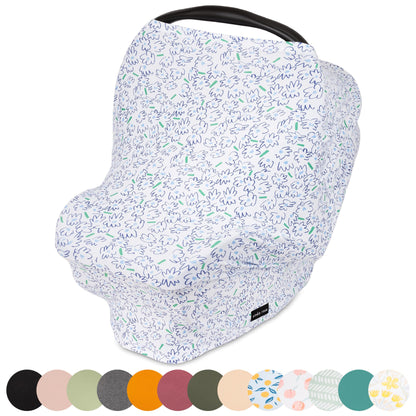 Multiuse Nursing Cover Up and Car Seat Cover for Babies - Natemia