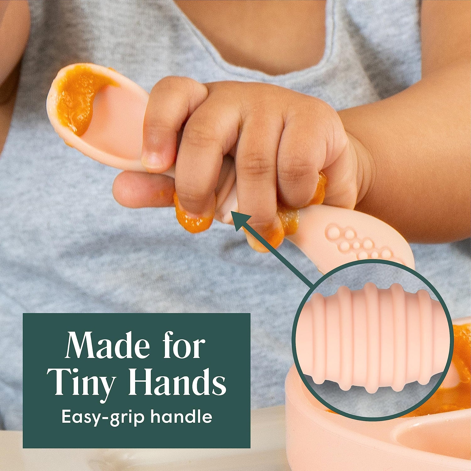 Silicone Baby Spoons - Set of 6 - Natemia