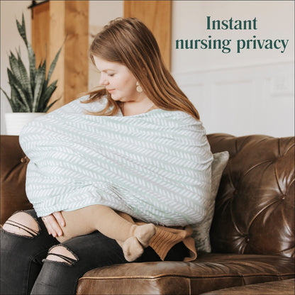 Multiuse Nursing Cover Up and Car Seat Cover for Babies - Natemia
