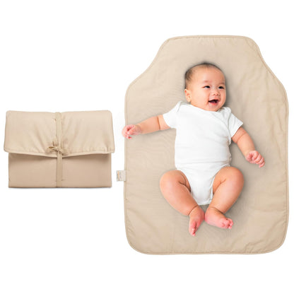 On The Go Portable Changing Pad - Beige - Natemia