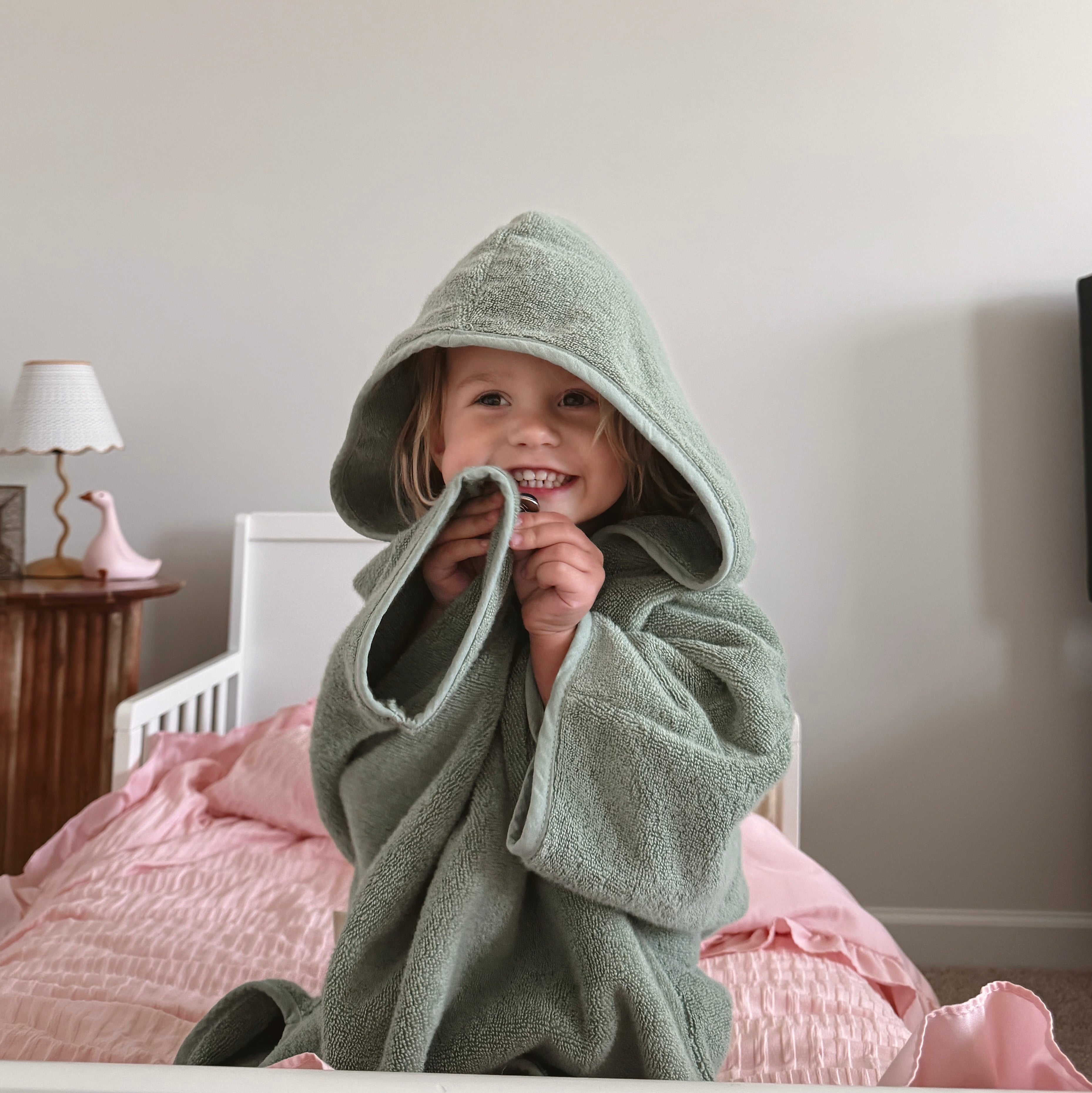 Organic Cotton Hooded Poncho – Natemia