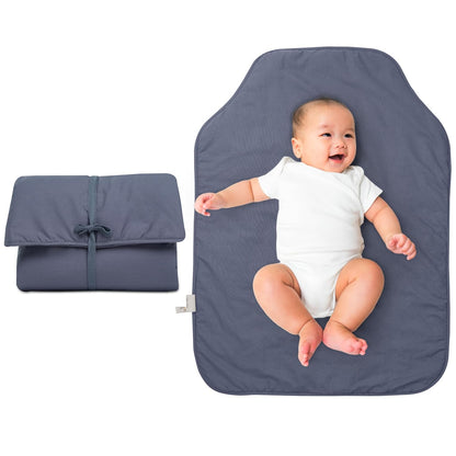 On The Go Portable Changing Pad - Folkstone Gray - Natemia