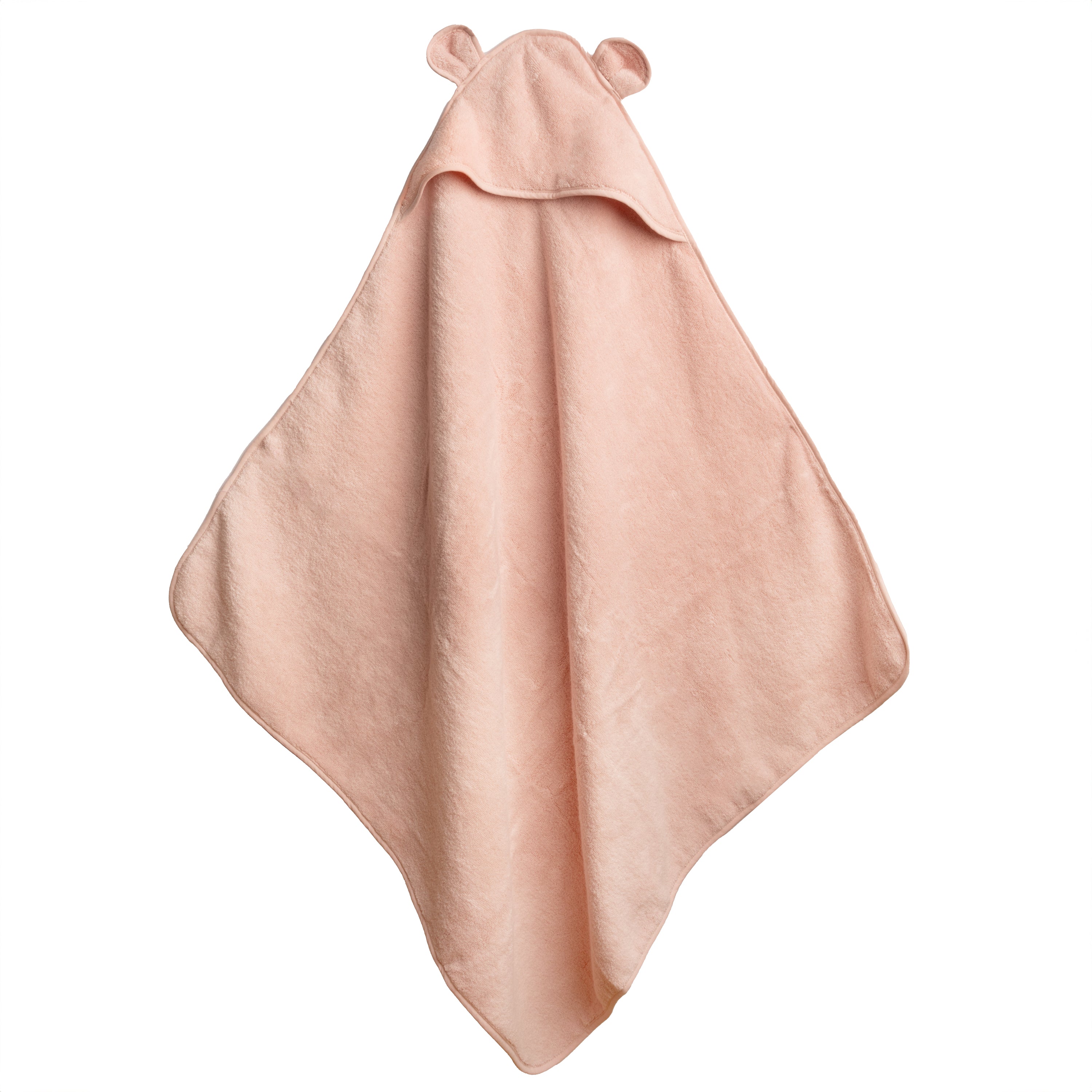 Organic Cotton Hooded Towel - Misty Rose - Natemia