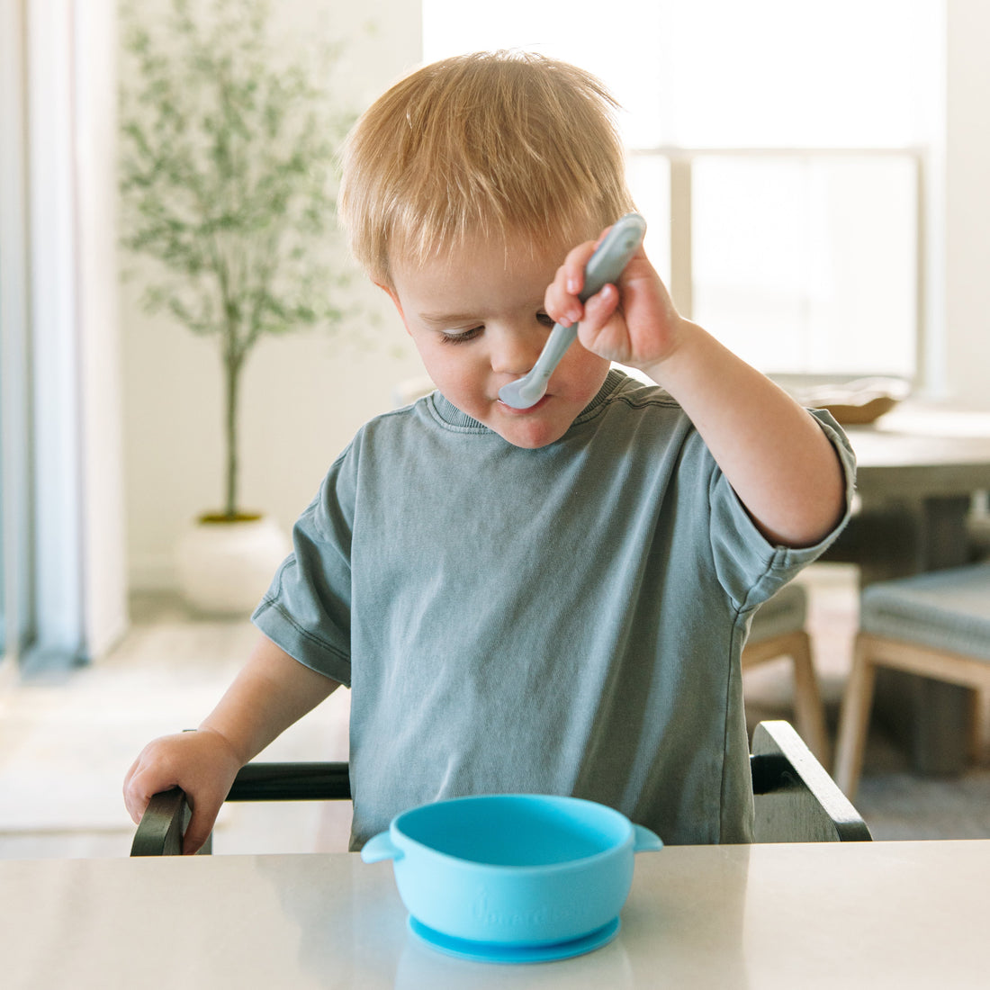 Silicone Bowl &amp; Spoon Set - Natemia