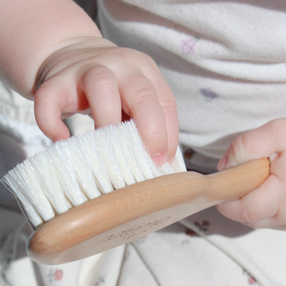 Natural Goat Hair Baby Brush - Natemia