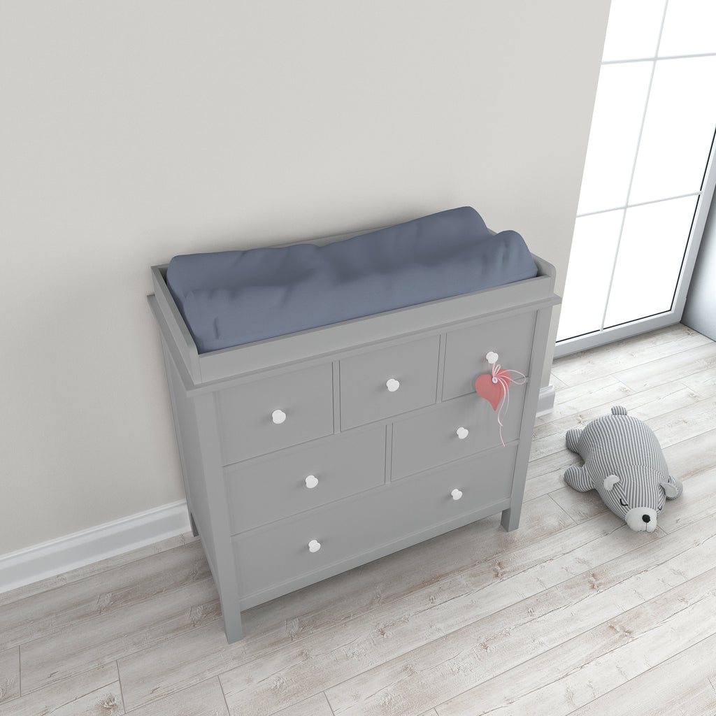 Organic Changing Pad Covers- Folkstone Gray - Natemia