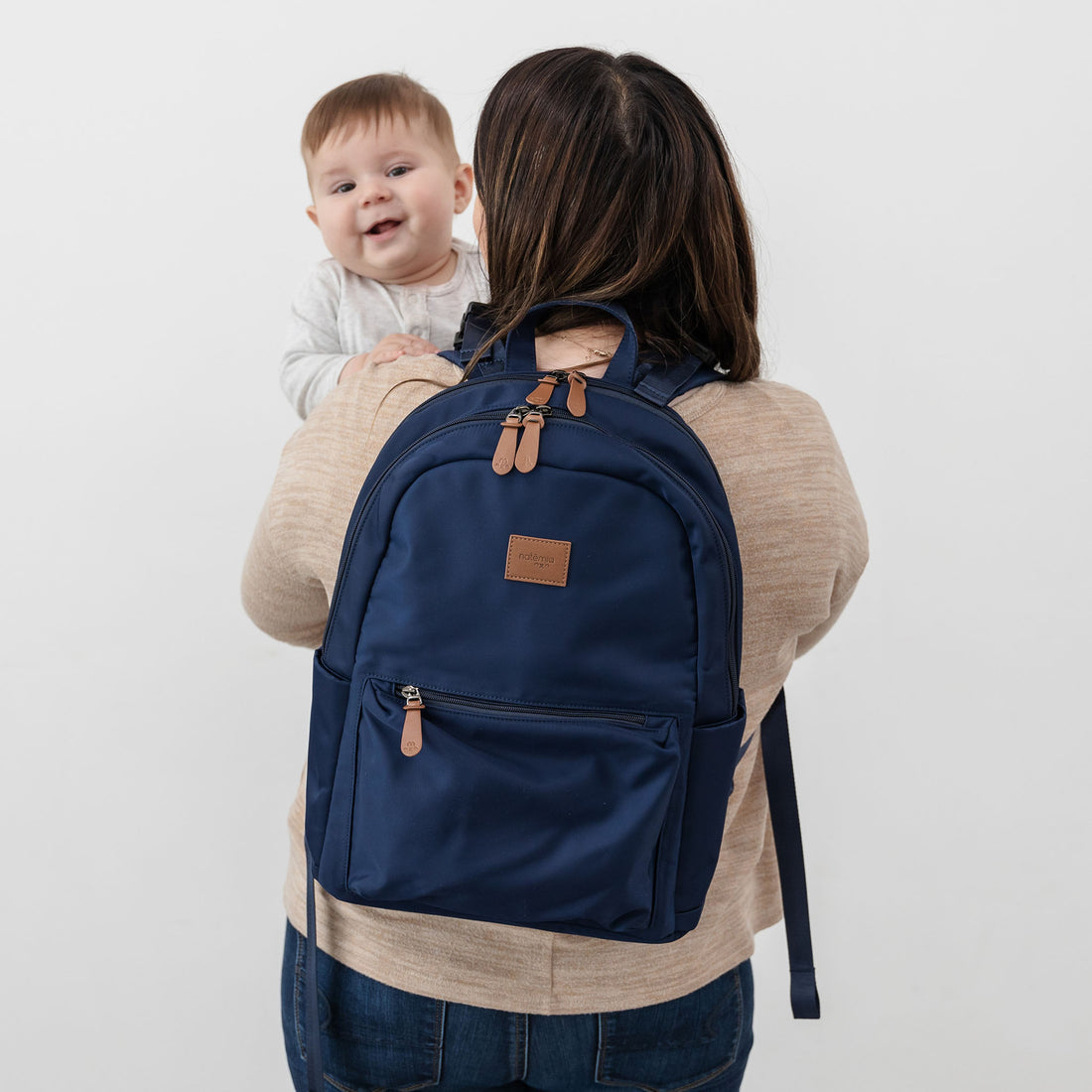 Diaper Backpack in Blue - Natemia