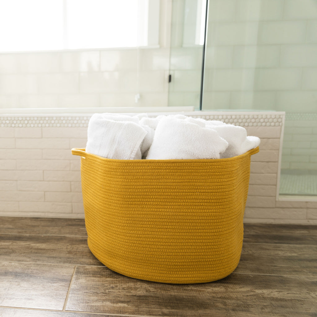 Rope Storage Basket in Harvest Gold - Natemia