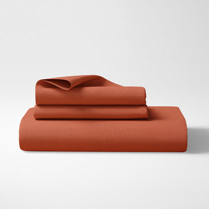 Organic Cotton Queen Fitted Sheet Set - Autumn Glaze - Natemia