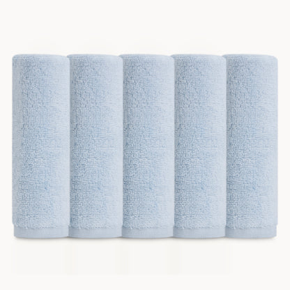 Organic Baby Washcloths - Blue - Natemia