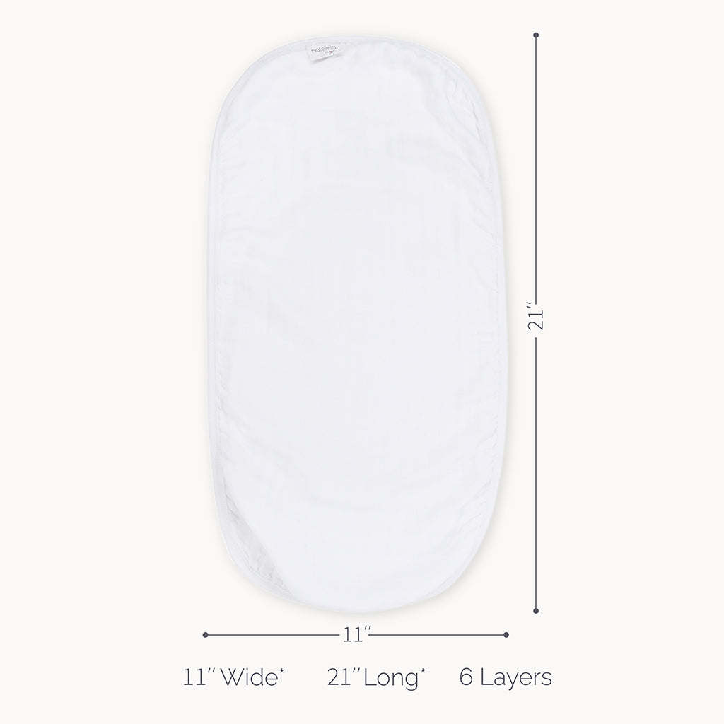 Ultra Soft Muslin Bamboo Burp Cloths   - 3 Pack - Natemia
