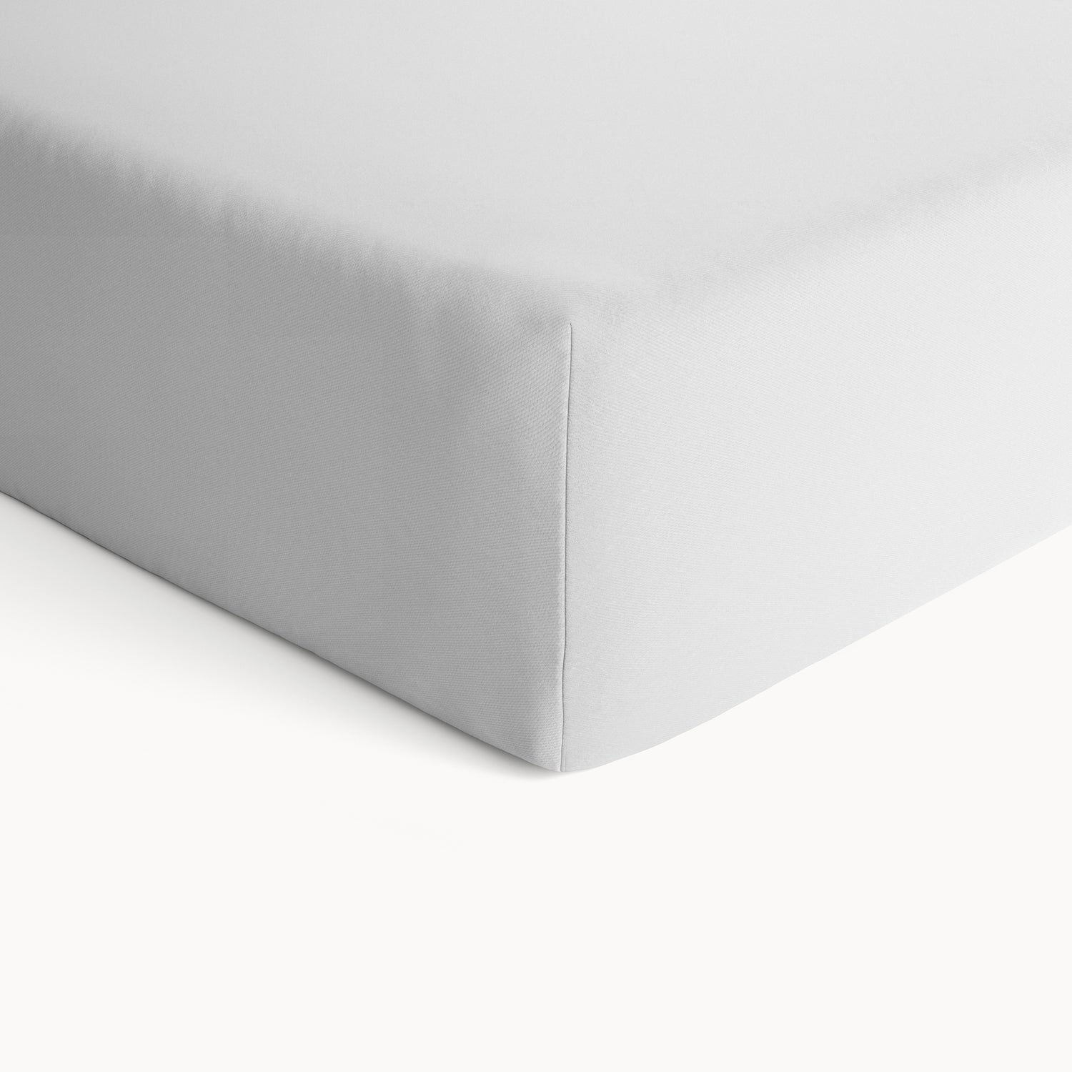 Organic Cotton Crib Sheet -  White - Natemia