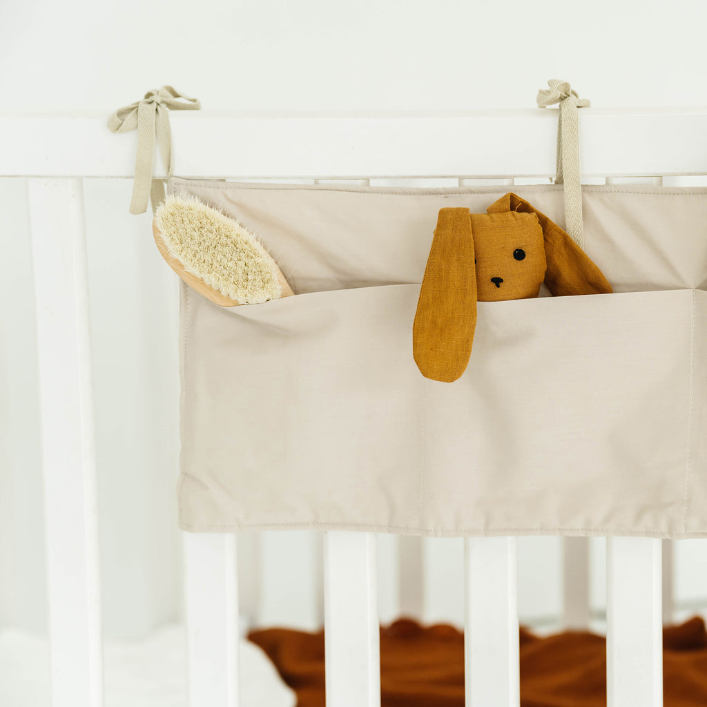 Crib Pocket Organizer- Beige - Natemia