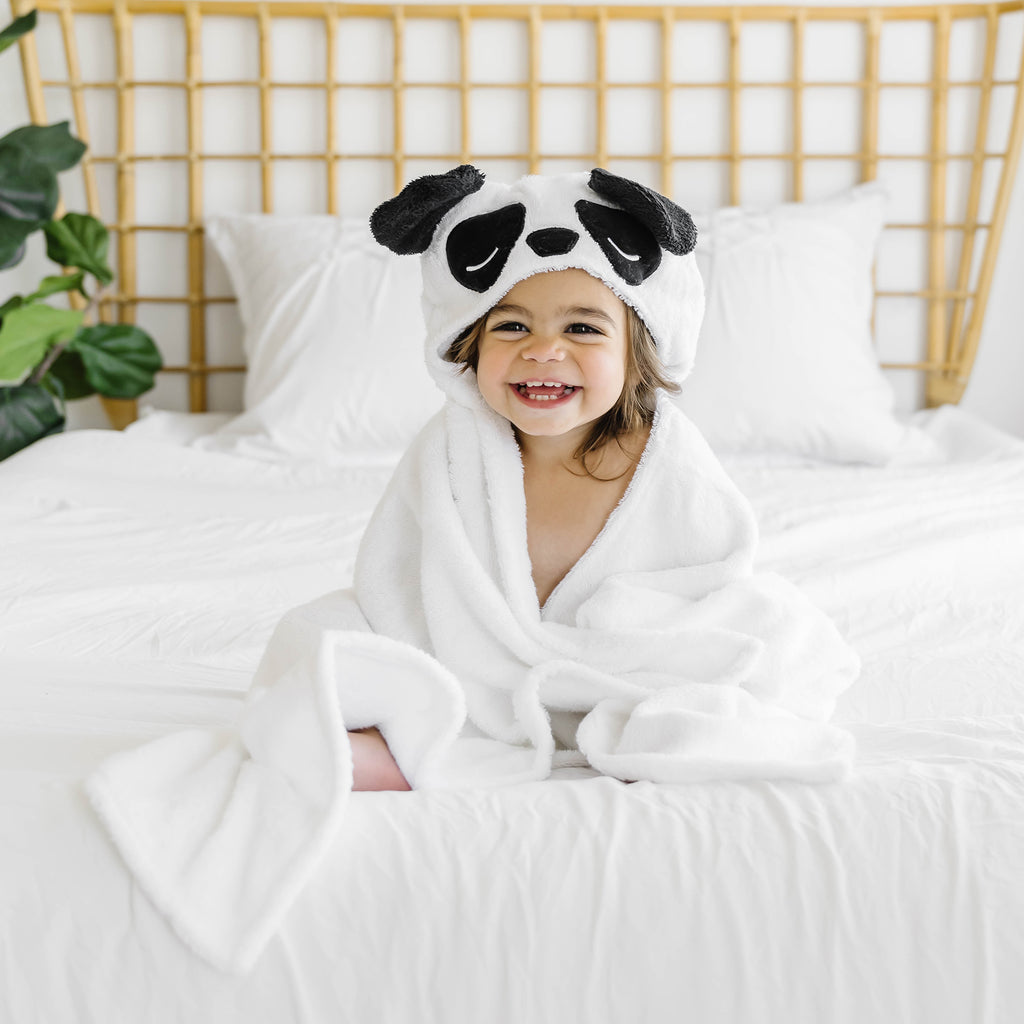 Panda Bamboo Hooded Towel for Kids - Natemia