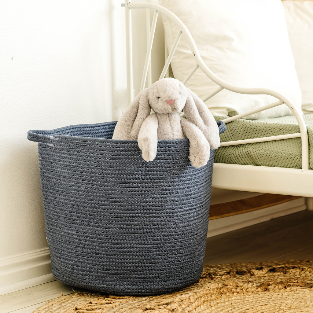 Rope Storage Basket in Folkstone Grey - Natemia