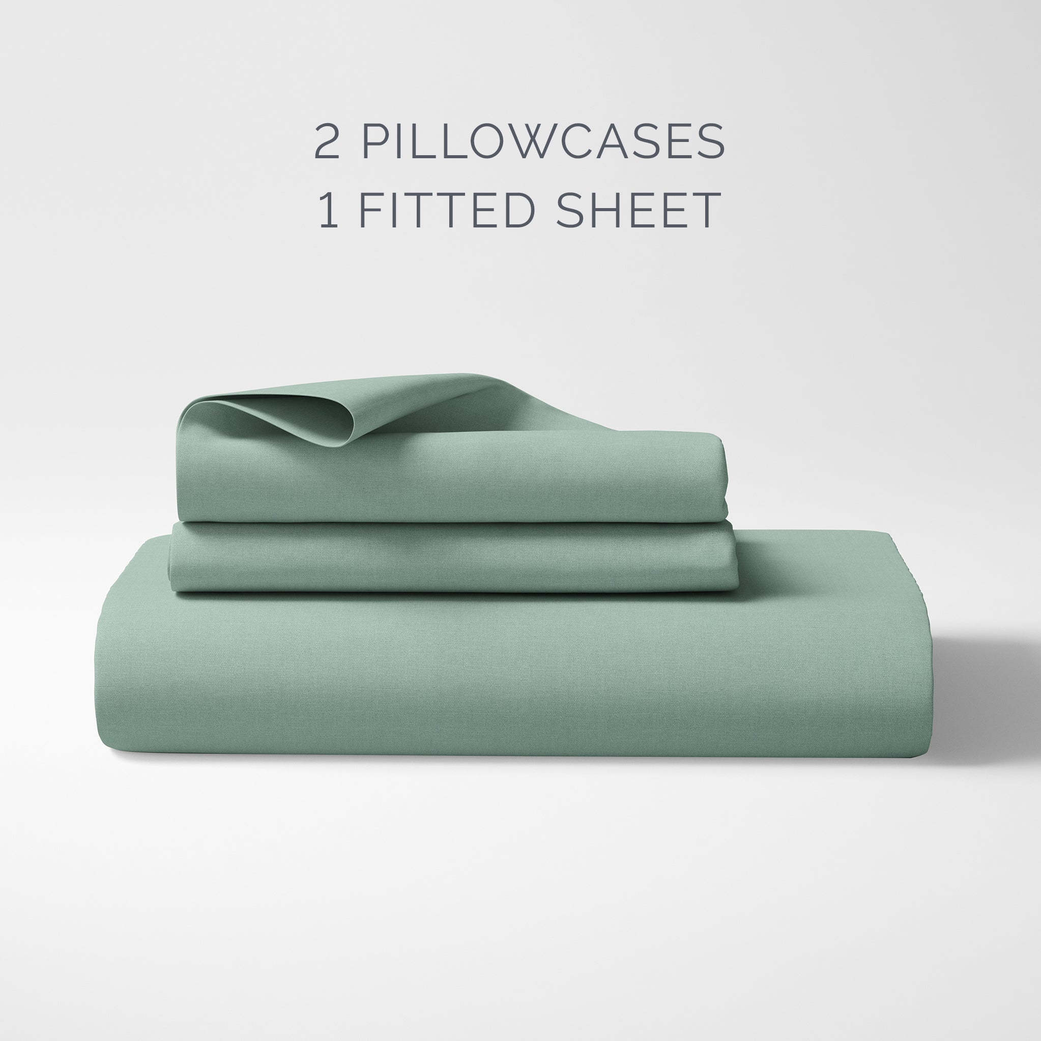 Organic Cotton Queen Fitted Sheet Set - Lily Pad - Natemia
